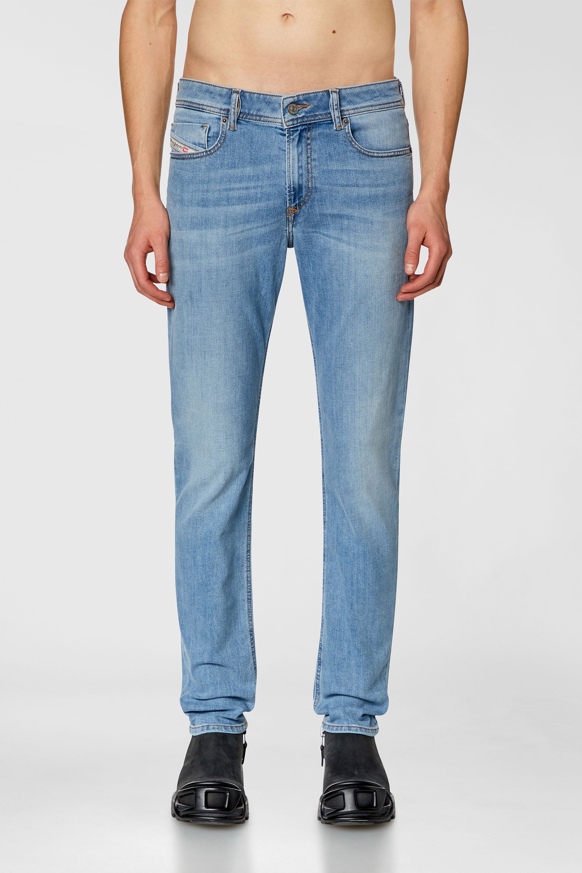 Diesel - Skinny Jeans 1979 Sleenker 09H62 Hombre, Azul Claro - 1