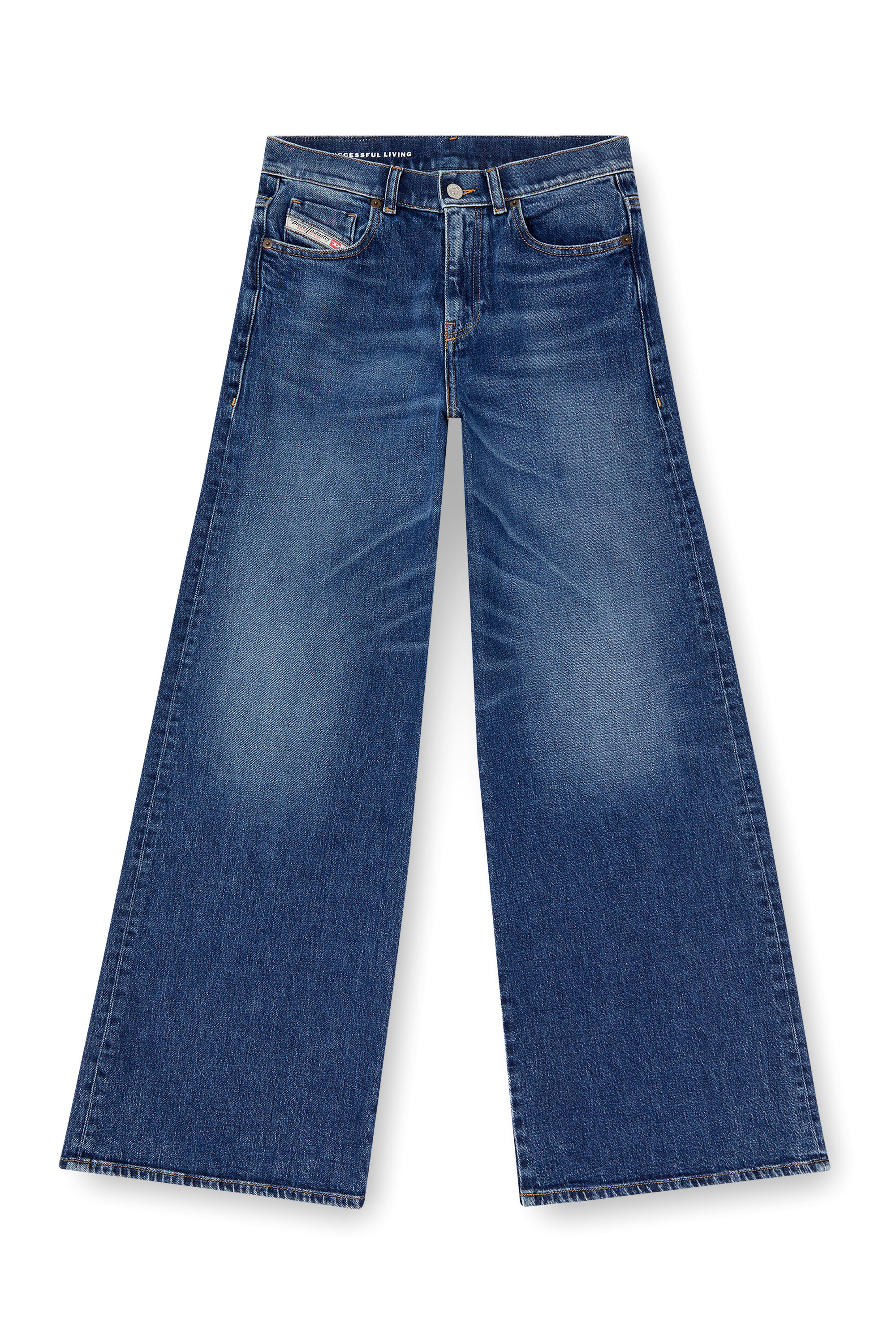 Diesel - Flare Jeans 1978 D-Akemi 09L21 Mujer, Azul medio - 2