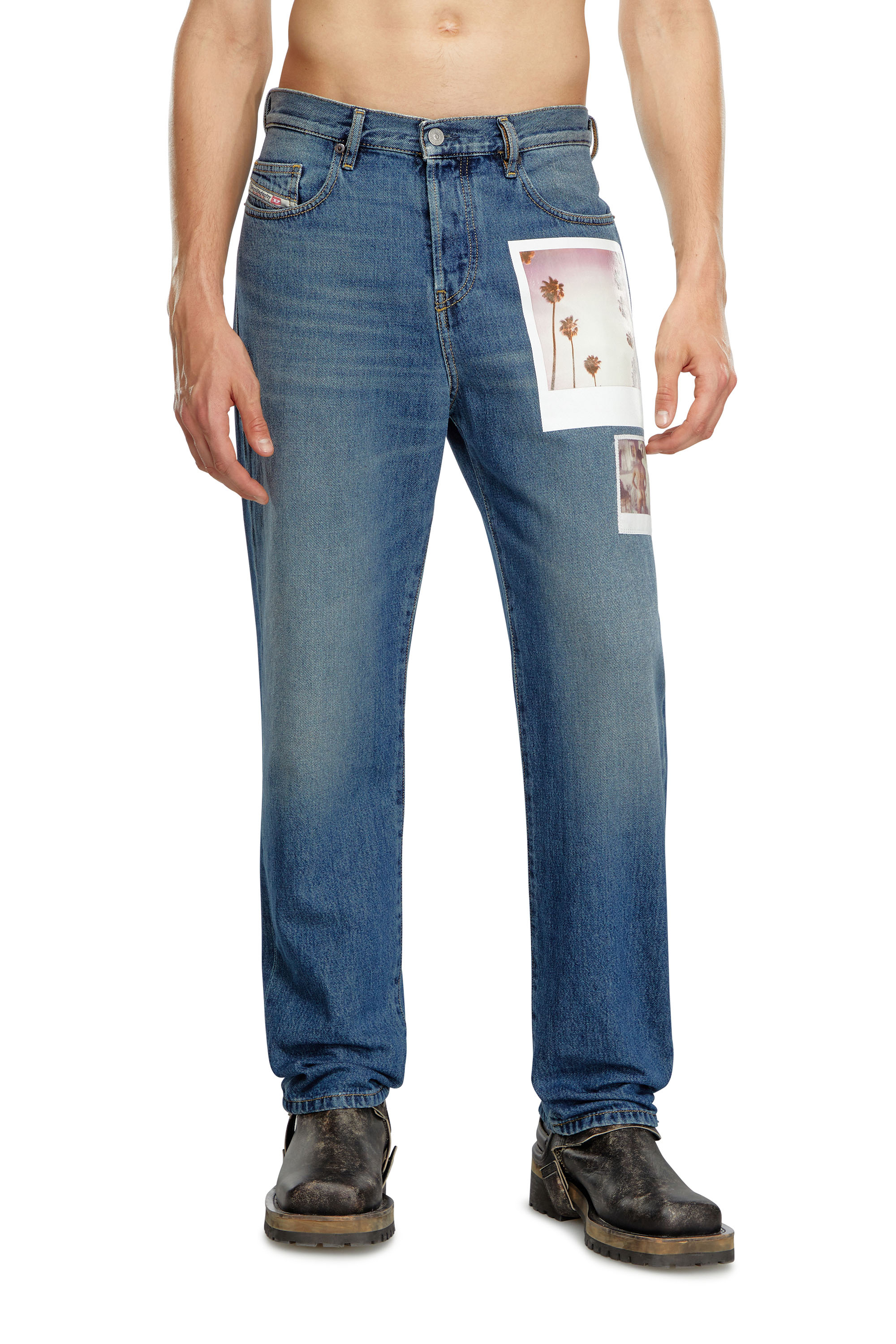 Diesel - Straight Jeans 2020 D-Viker 09L89, Azul medio - Image 2