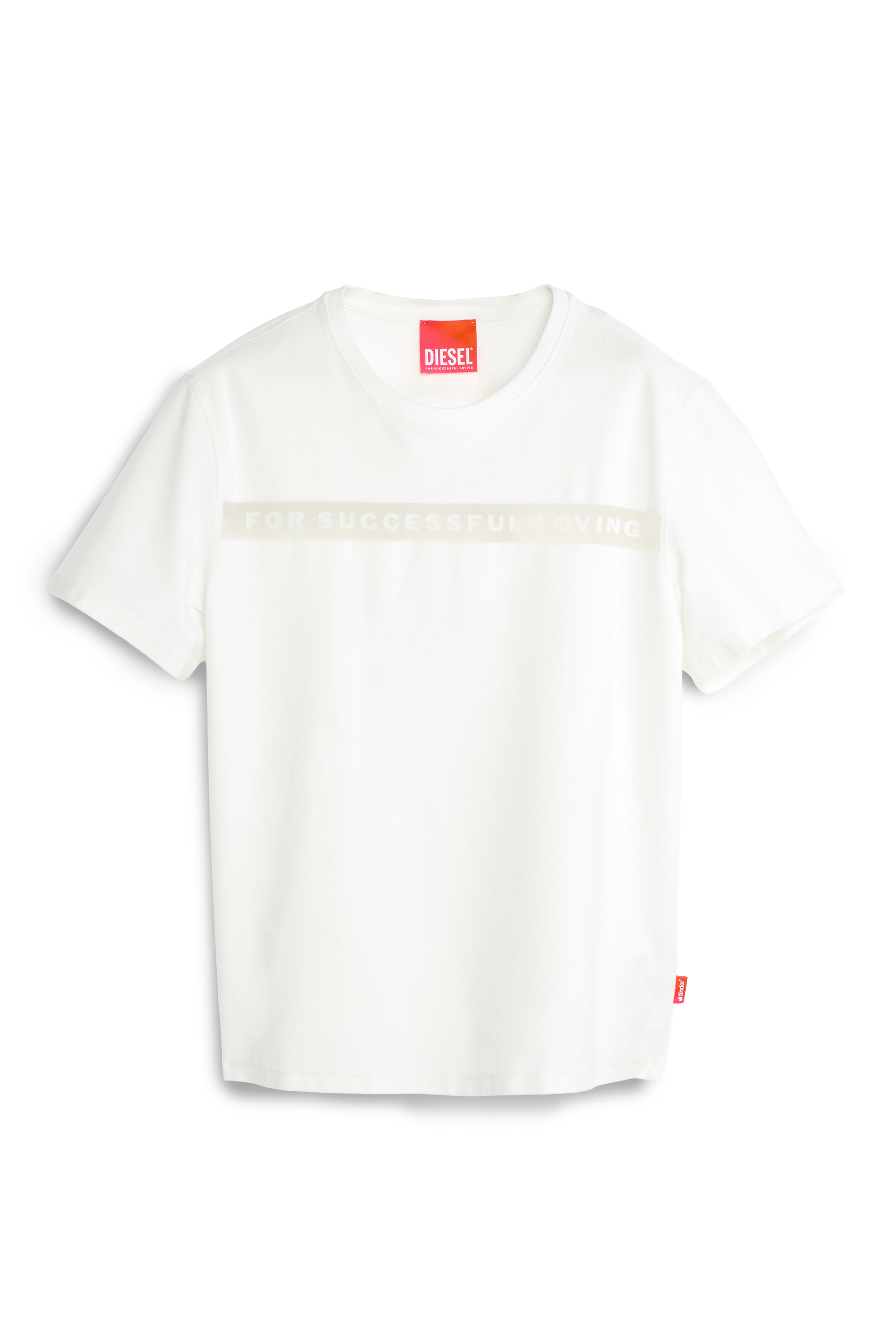 Diesel - PR-T-NOTS-CHI-R, Camiseta con logo For Successful Loving Unisex in Blanco - 2