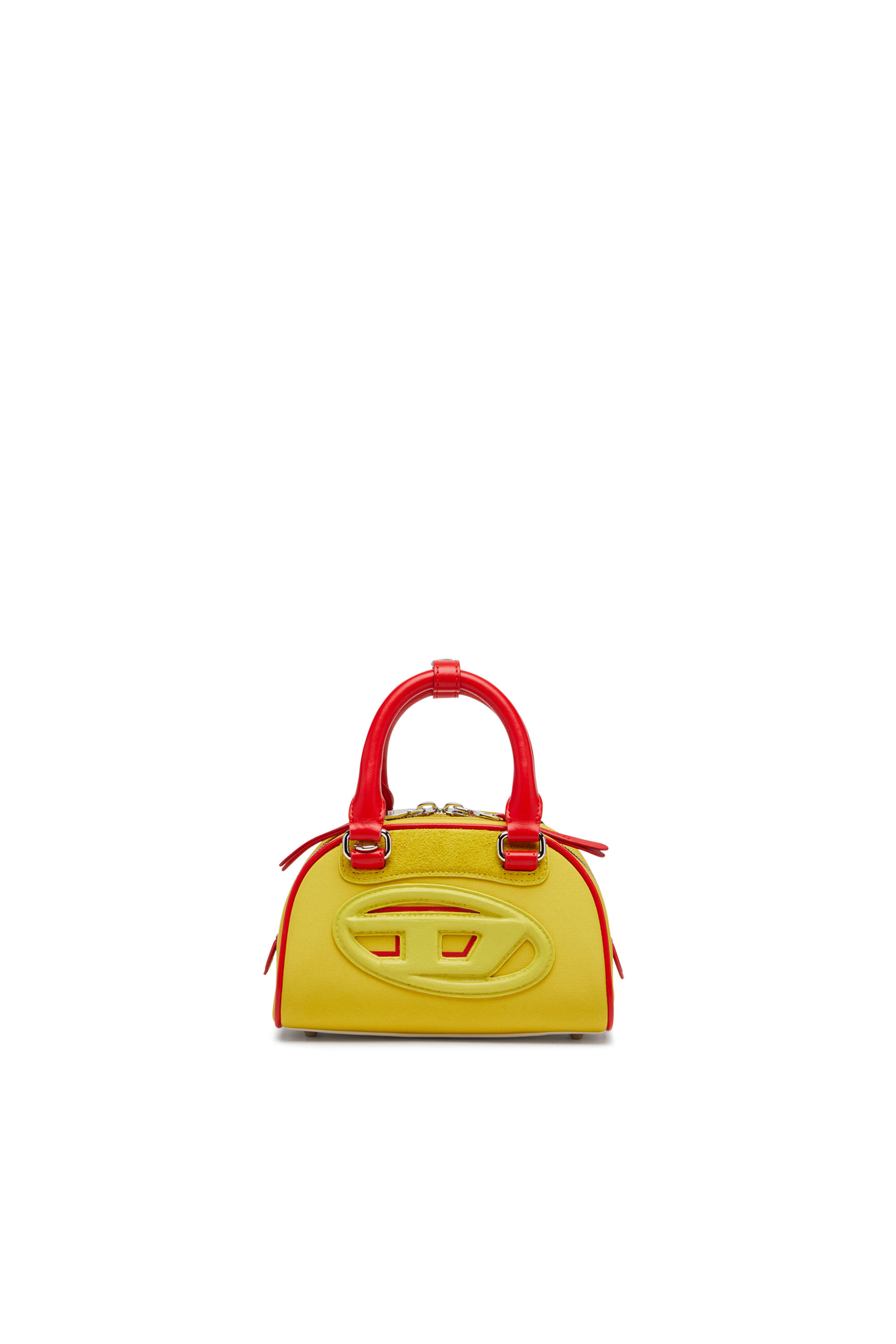 Diesel - 1DR DOME CROSSBODY, Mini bolso de bloques de color tipo bowling Mujer in Amarillo - 1
