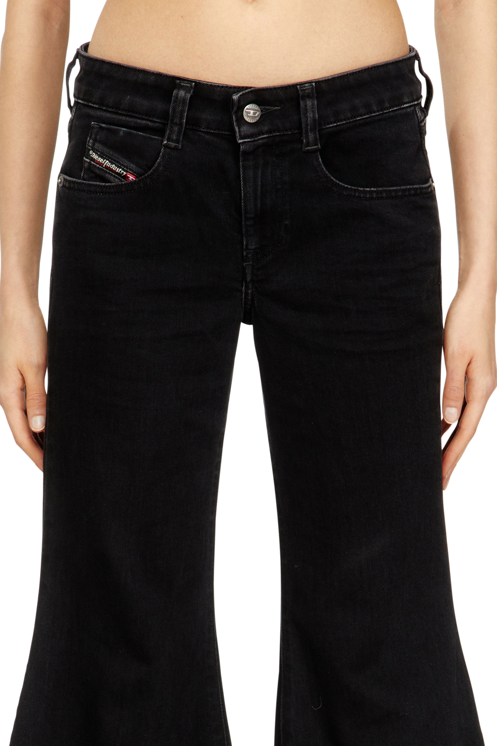 Diesel - Flare Jeans 1970 D-Bleess 09N89 Mujer, Negro/Gris oscuro - 4