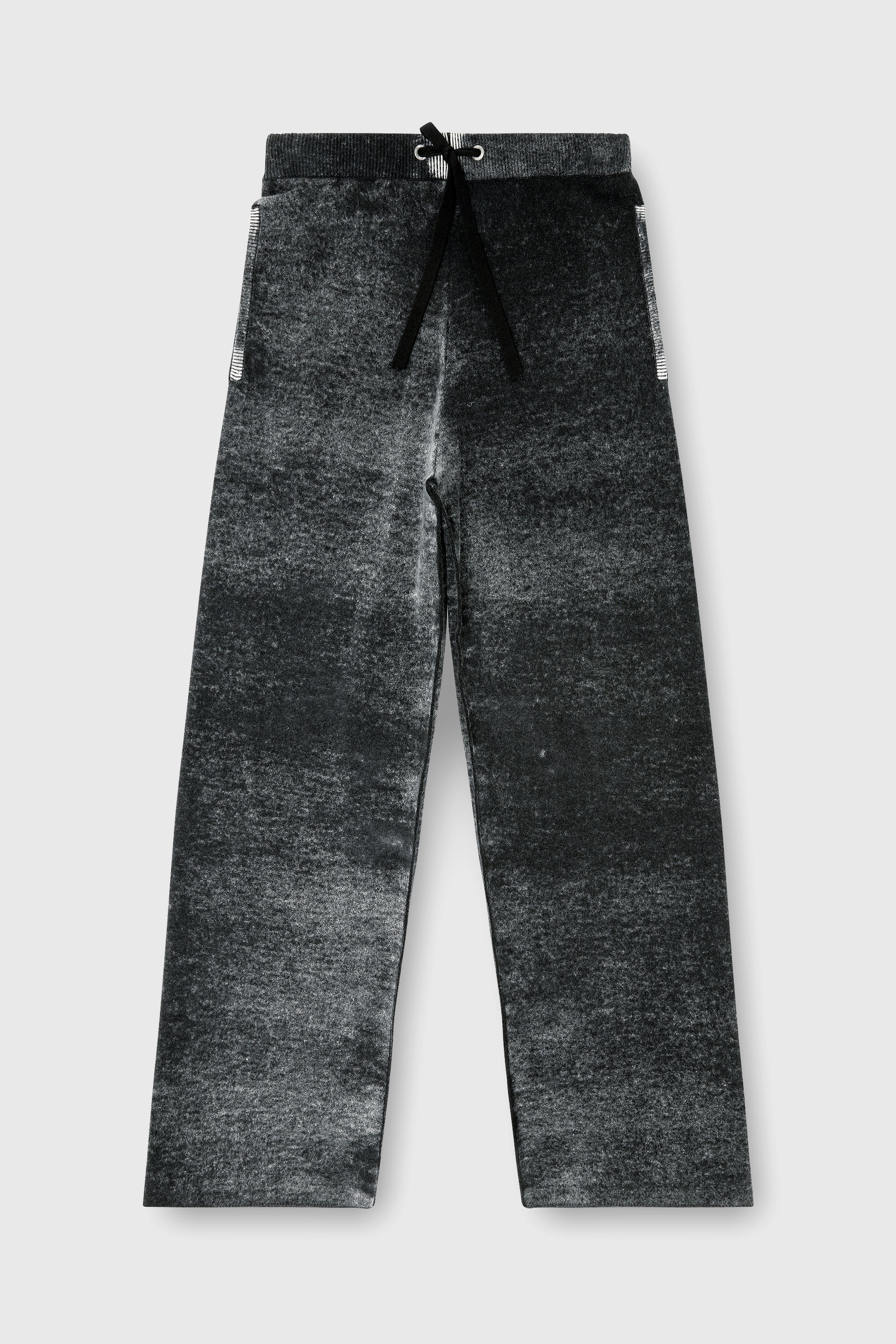 Diesel - M-HONORINE, Pantalones de ch&aacute;ndal de lana tejida con estampado inverso Mujer in Gris - 2