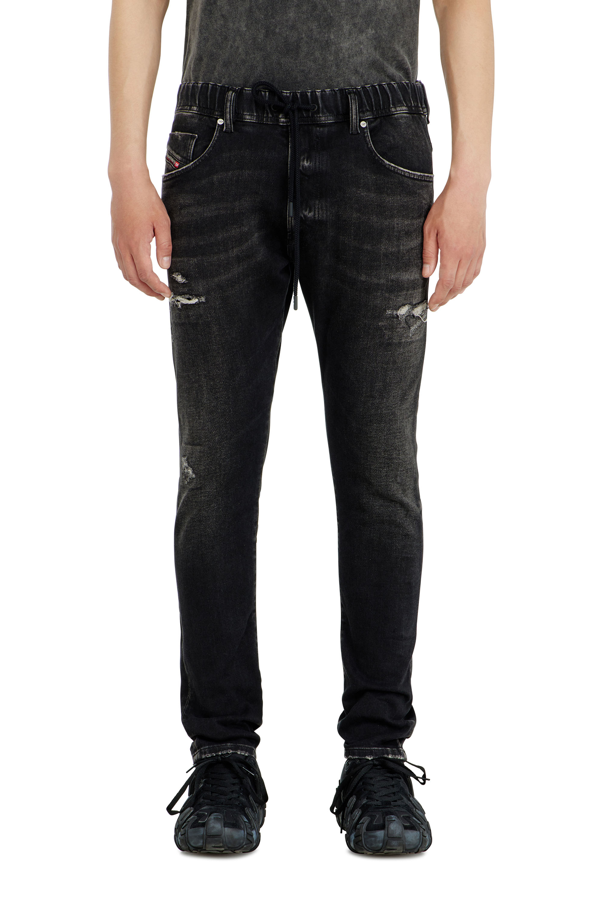 Diesel - Regular 2030 D-Krooley Joggjeans&reg; 09Q22 Hombre, Negro/Gris oscuro - 2