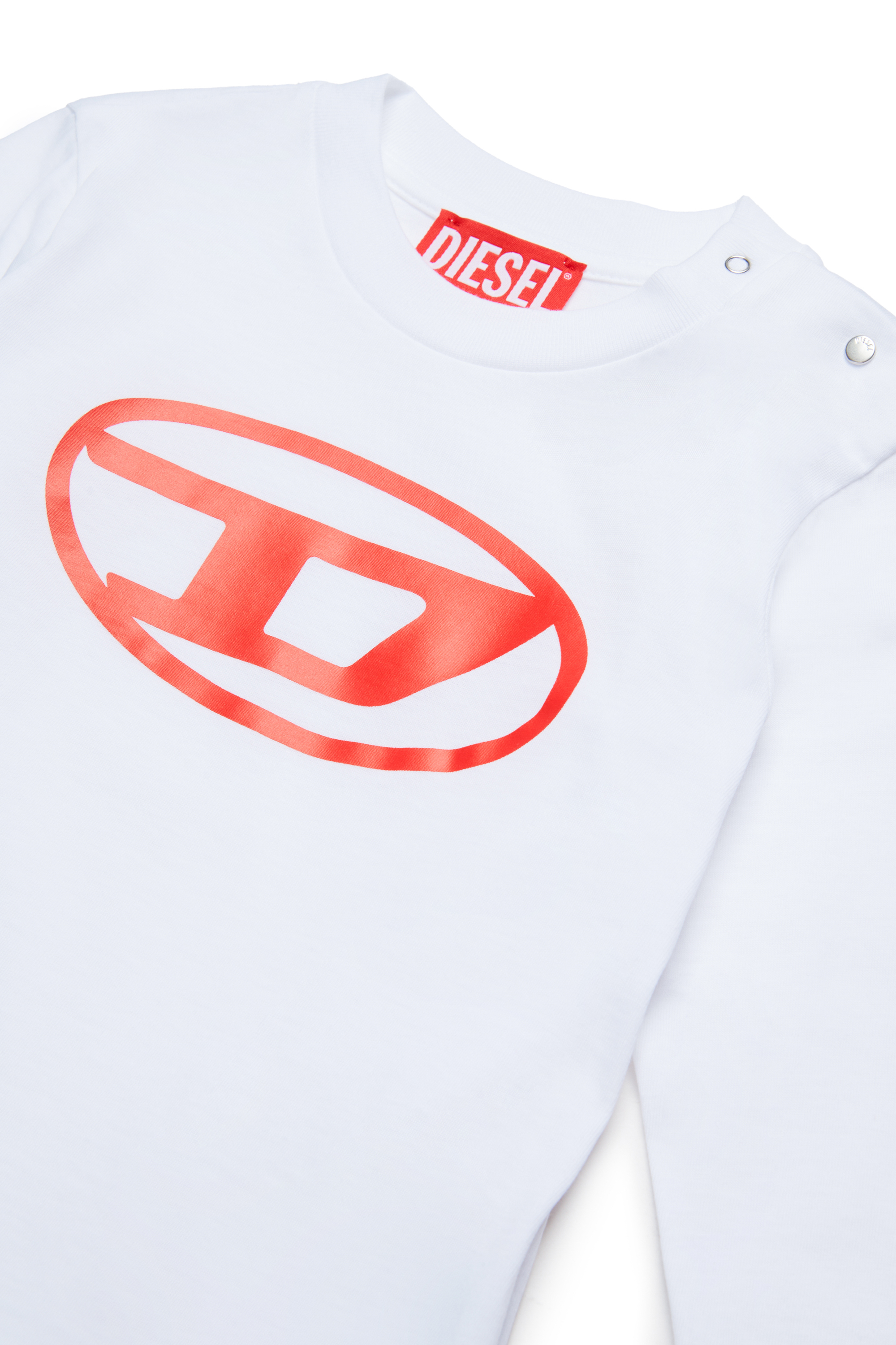 Diesel - TCERBLSB, Camiseta de manga larga con Oval D Unisex in Blanco - 3