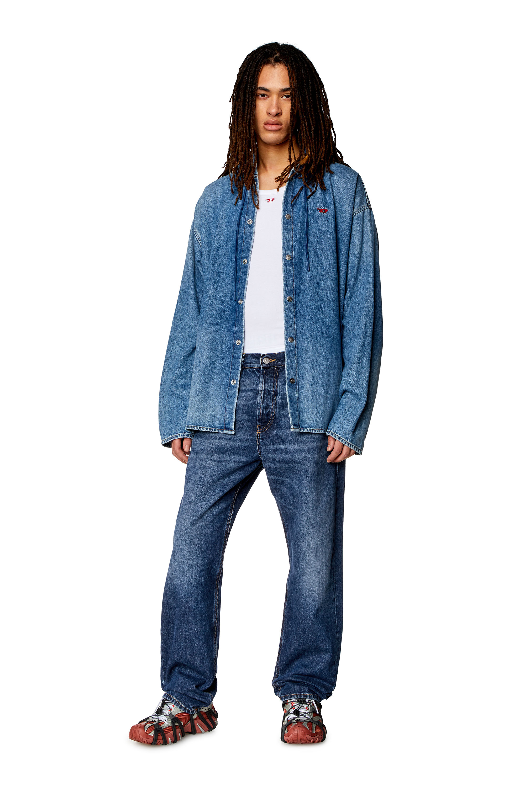 Diesel - Straight Jeans 2010 D-Macs 09I27, Azul Oscuro - Image 4
