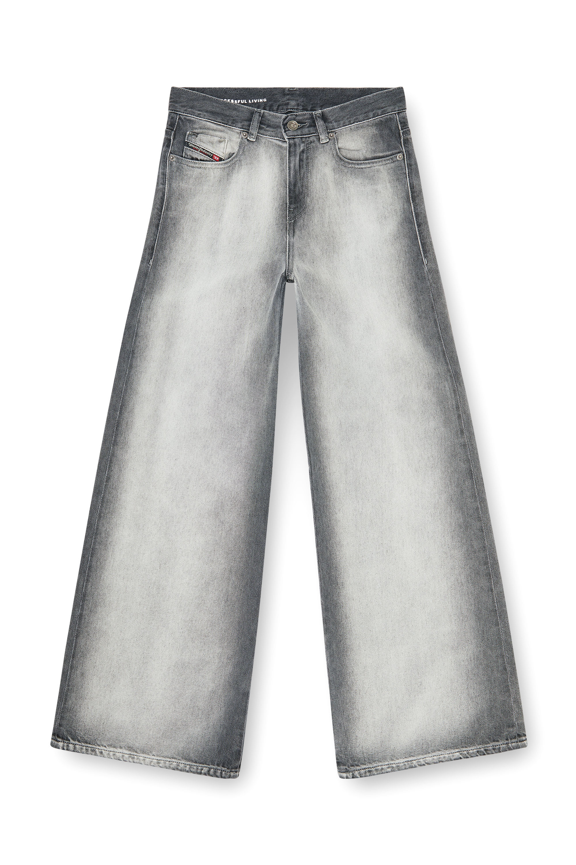 Diesel - Flare Jeans 1978 D-Akemi 09P28 Mujer, Gris Claro - 3