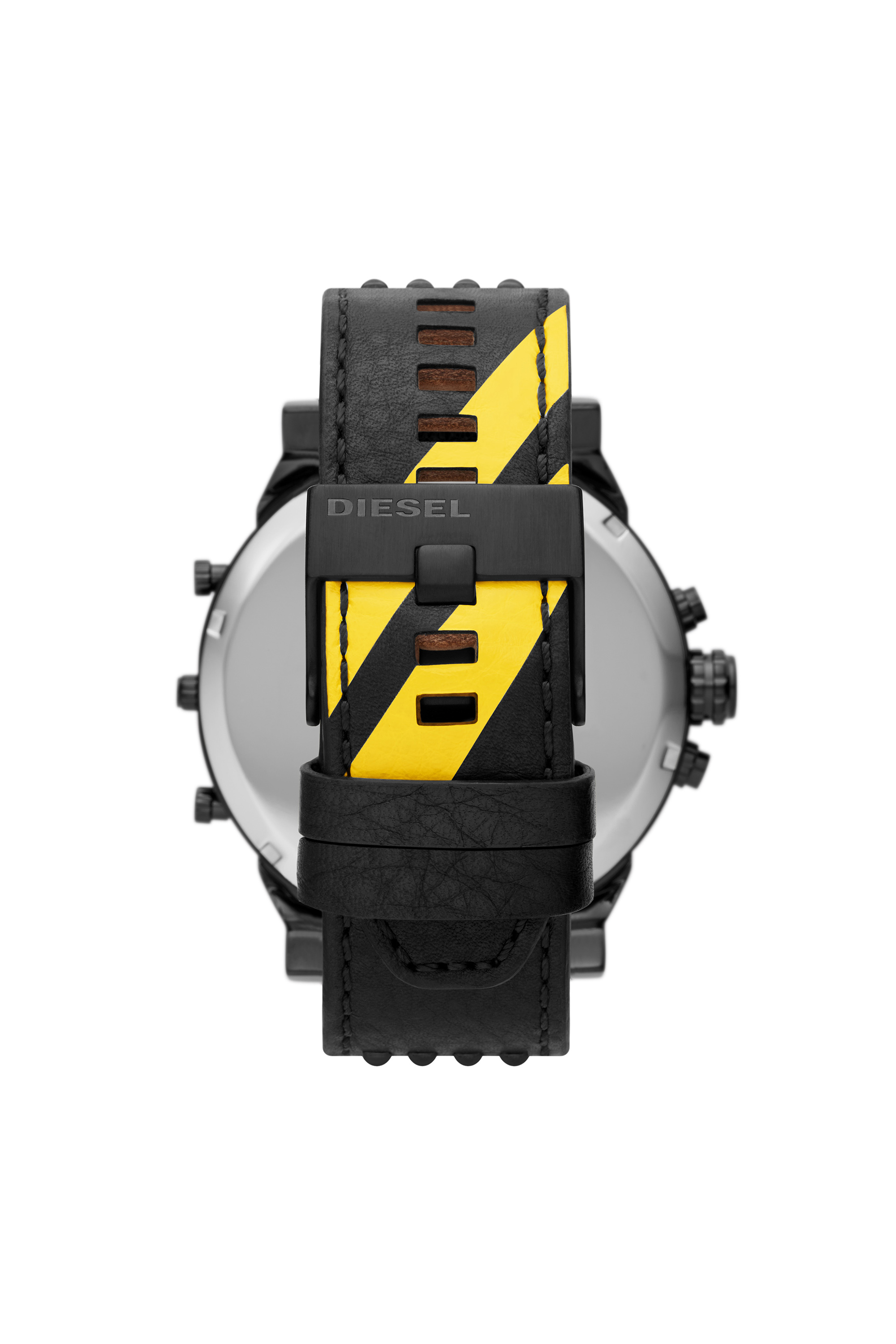 Diesel - DZ7451, Reloj Mr. Daddy con correa de cuero negro Hombre in Negro - 2