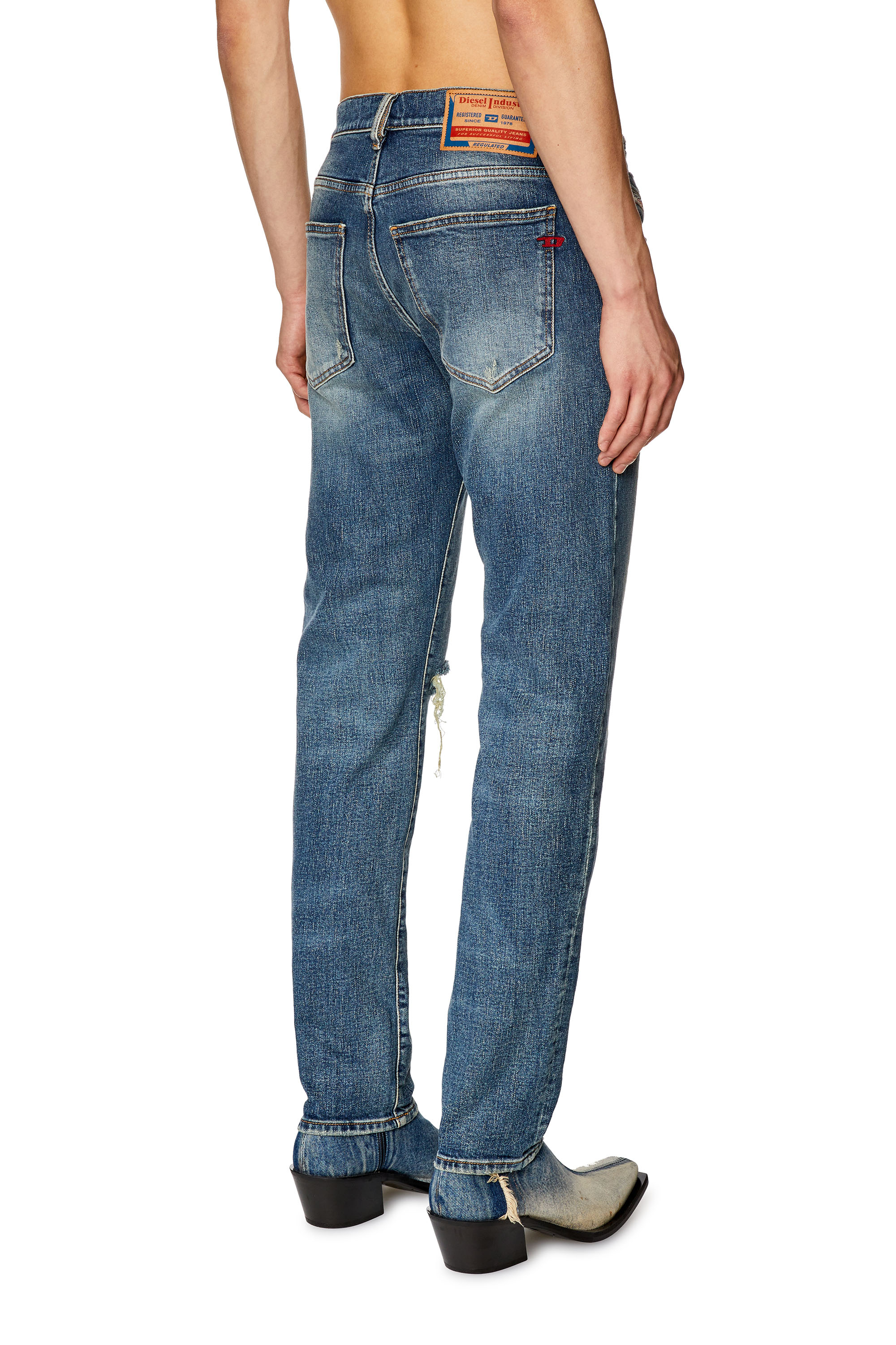 Diesel - Slim Jeans 2019 D-Strukt 007M5, Azul Oscuro - Image 3