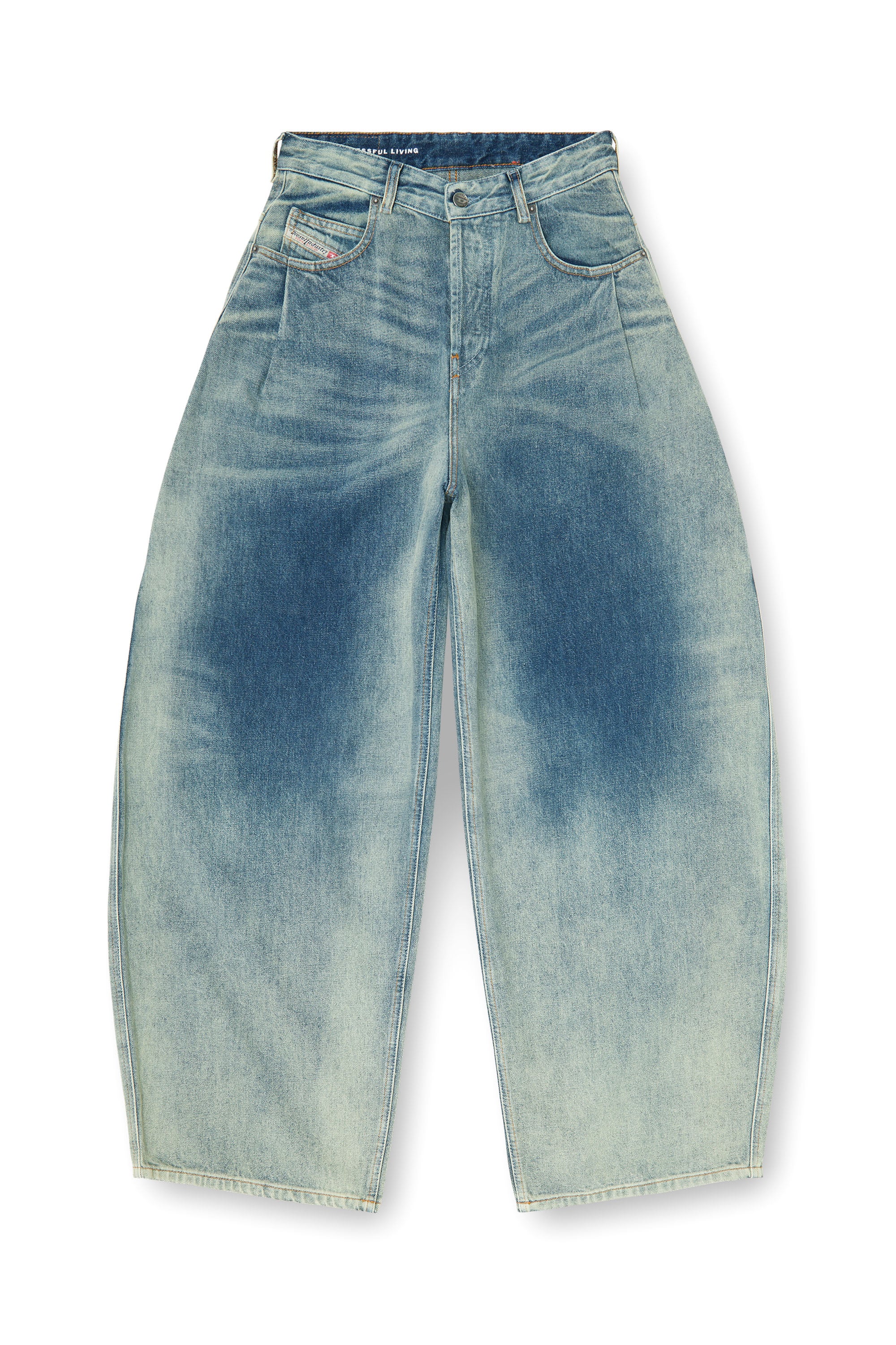 Diesel - Relaxed Jeans 1987 D-Khelz 007EF Mujer, Azul medio - 3