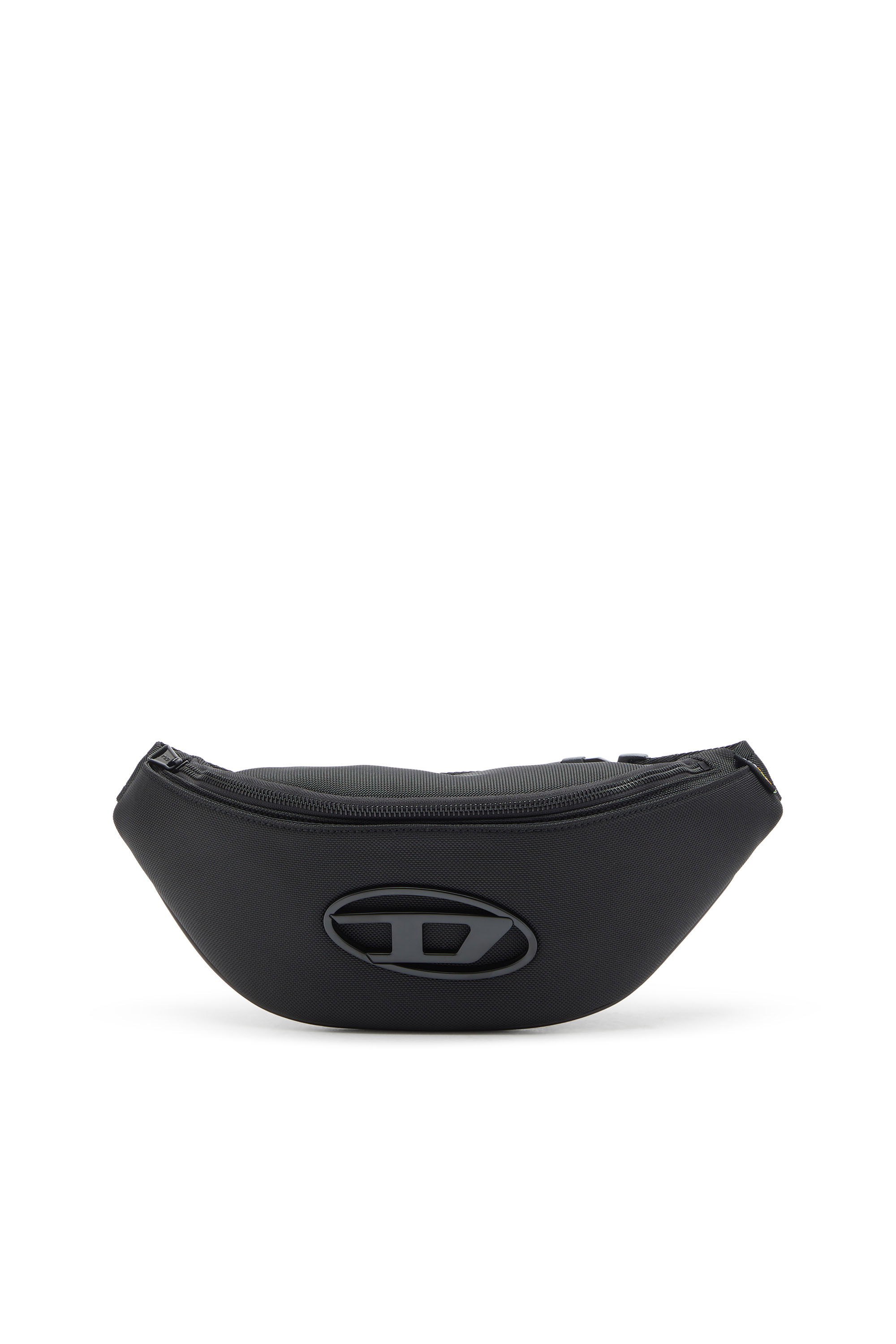 Diesel - HOLI-D BELT BAG M, Holi-D - Bolso ri&ntilde;onera de nylon con bolsillo interior Unisex in Negro - 1