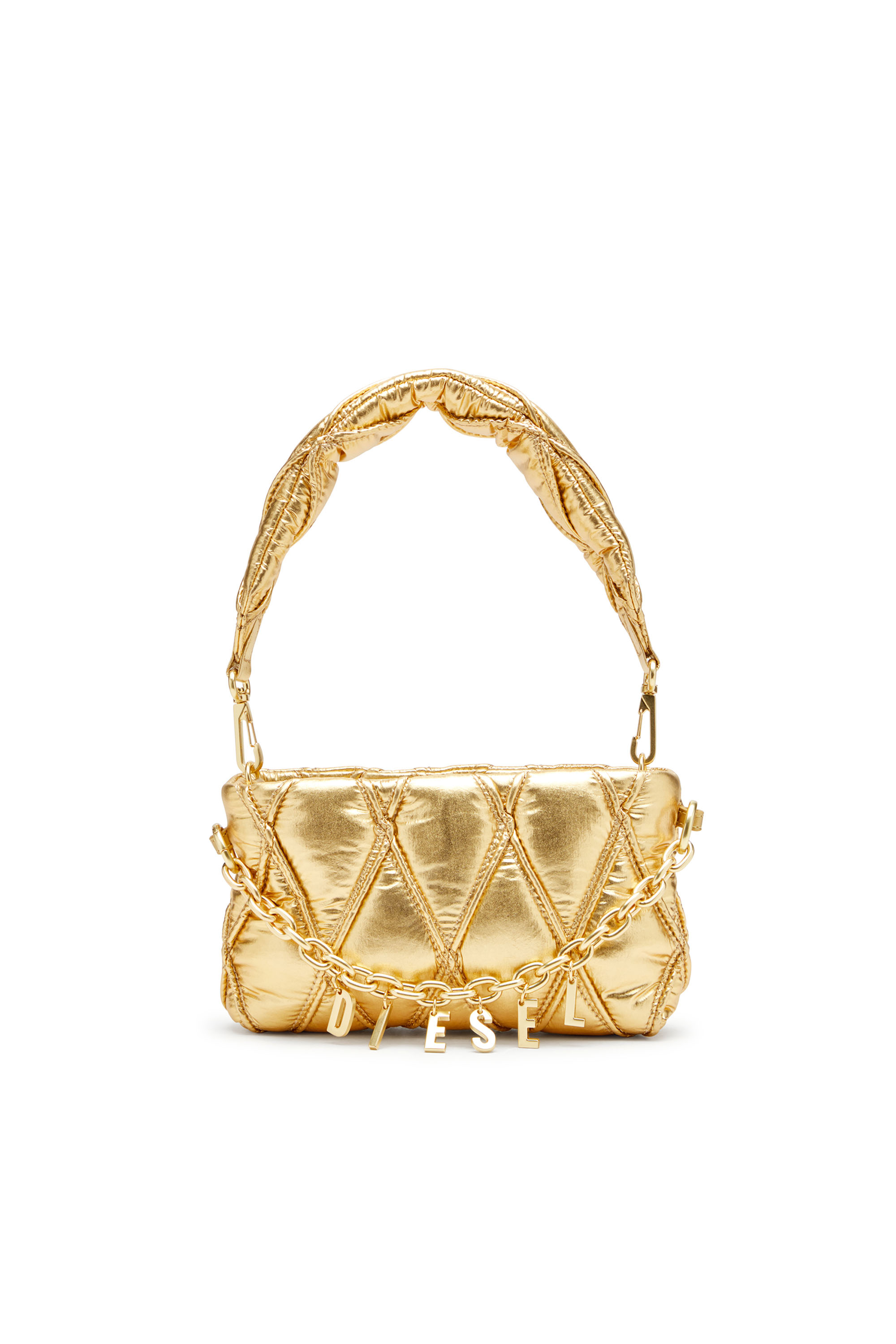 Diesel - CHARM-D POUCH, Monedero de nailon acolchado metálico Mujer in ToBeDefined - 1