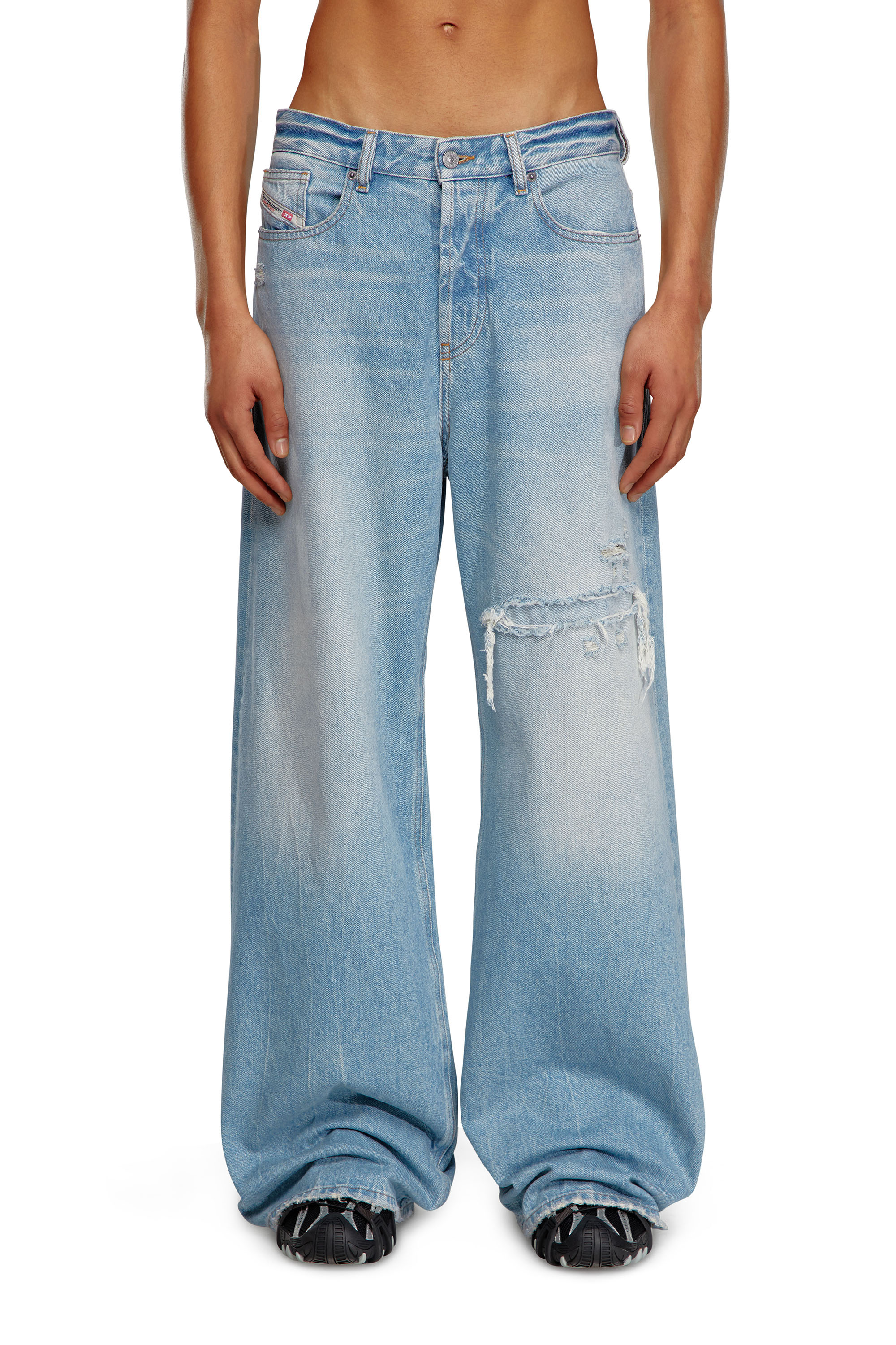Diesel - Woman Straight Jeans 1996 D-Sire 09E25, Light Blue - Image 5