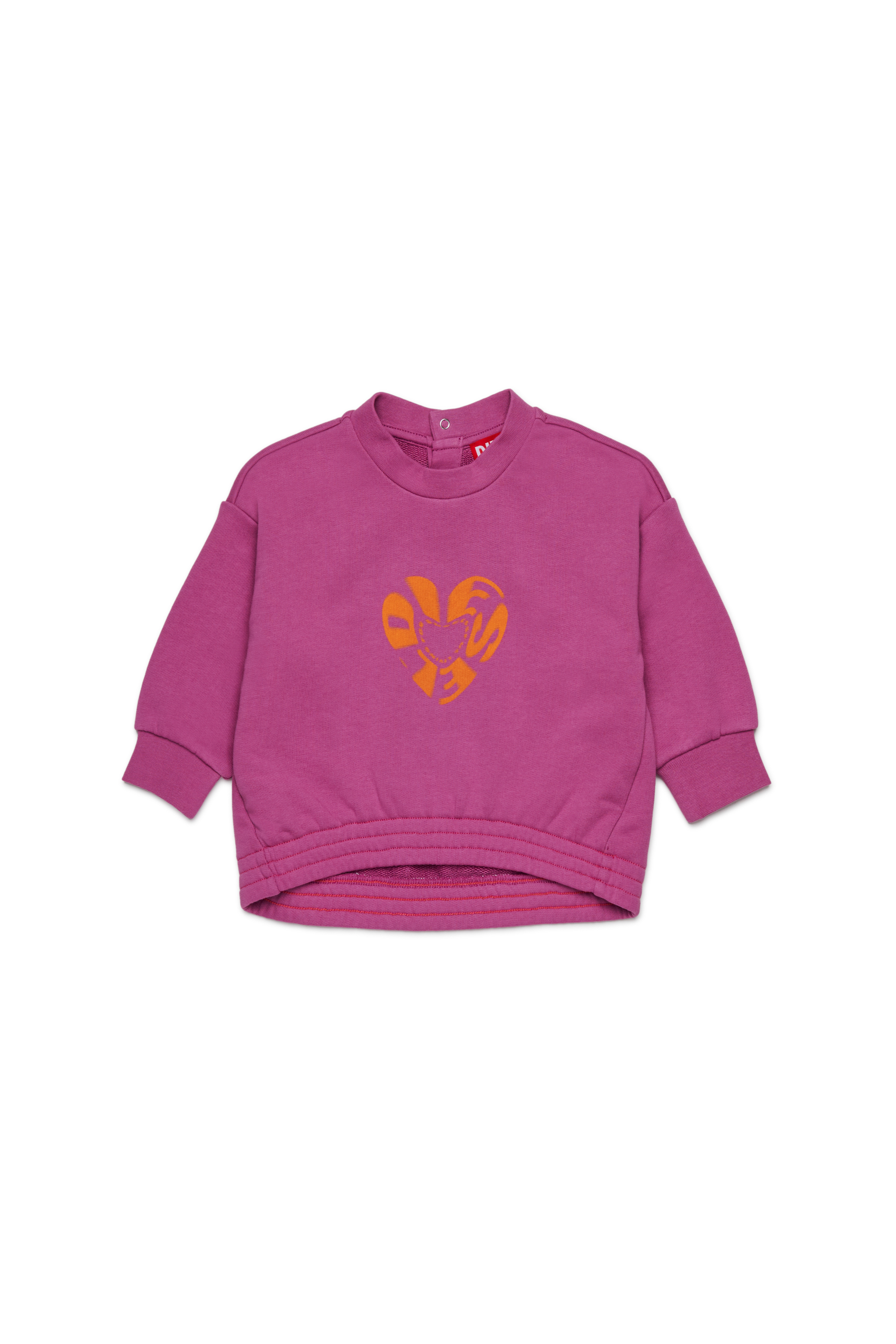 Diesel - SANPIB, Sudadera de algodón con estampado de logo Mujer in Morado - 1