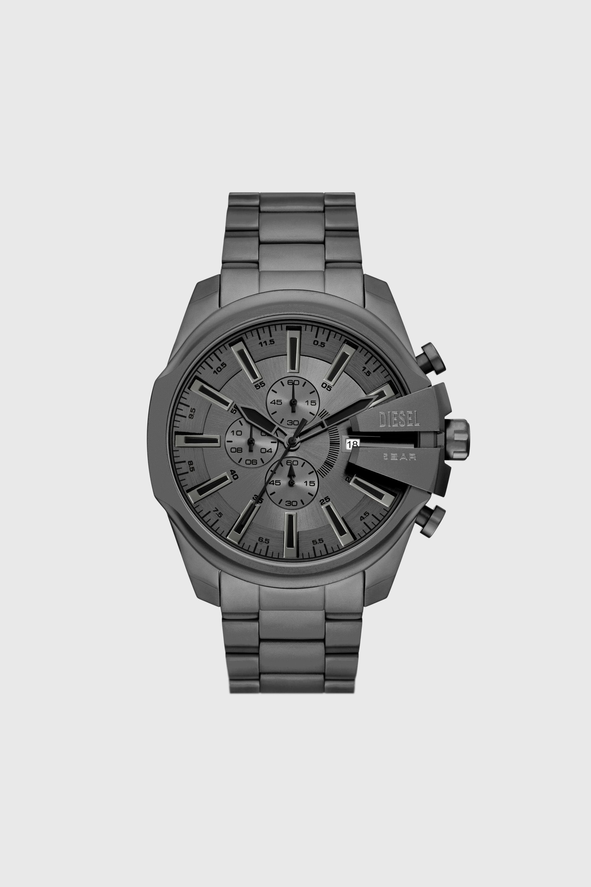 Diesel - DZ4676, Reloj de acero inoxidable Mega Chief Slim Hombre in Gris - 1