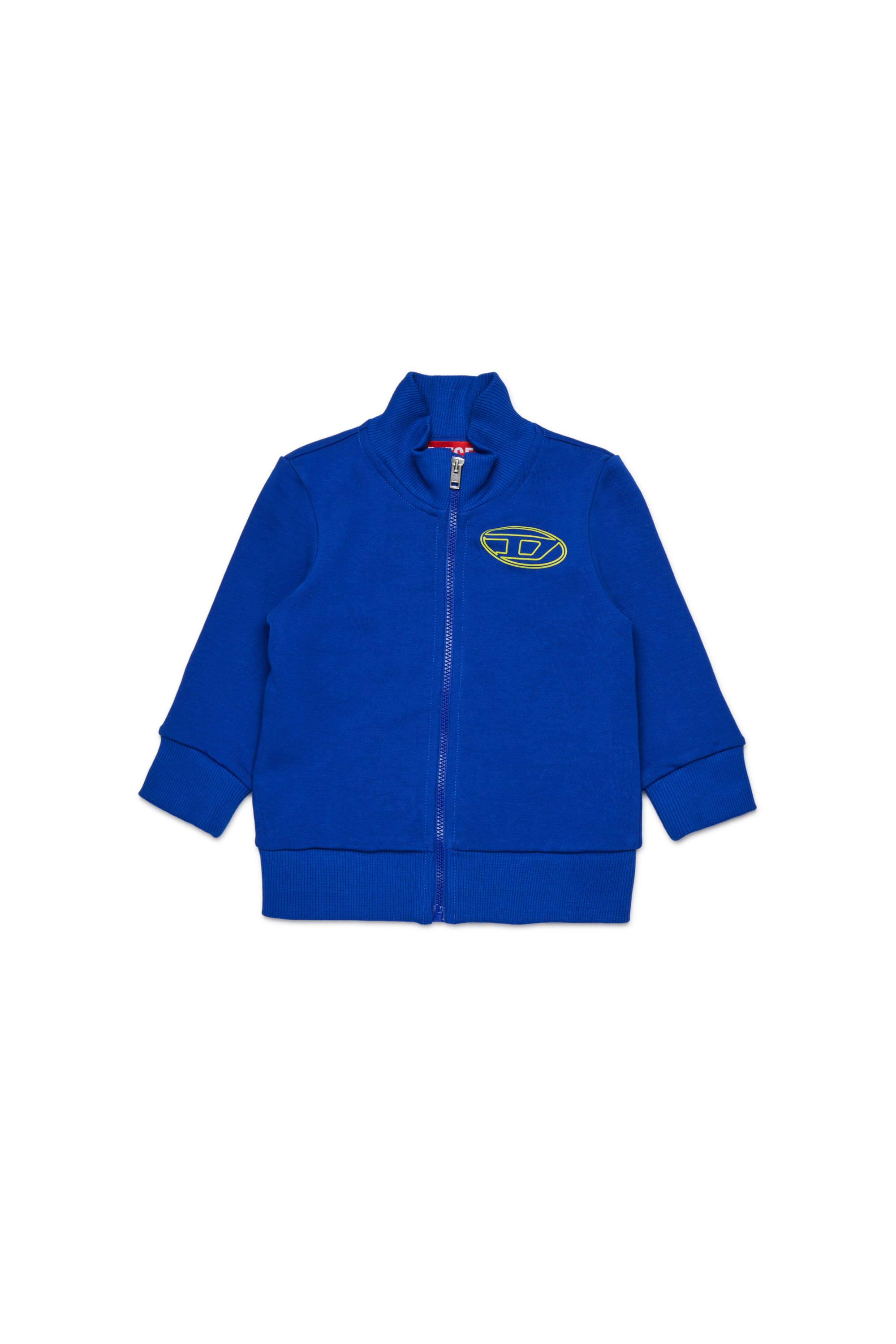 Diesel - SPENCERB, Sudadera de algodón con cierre de cremallera Unisex in Azul marino - 1