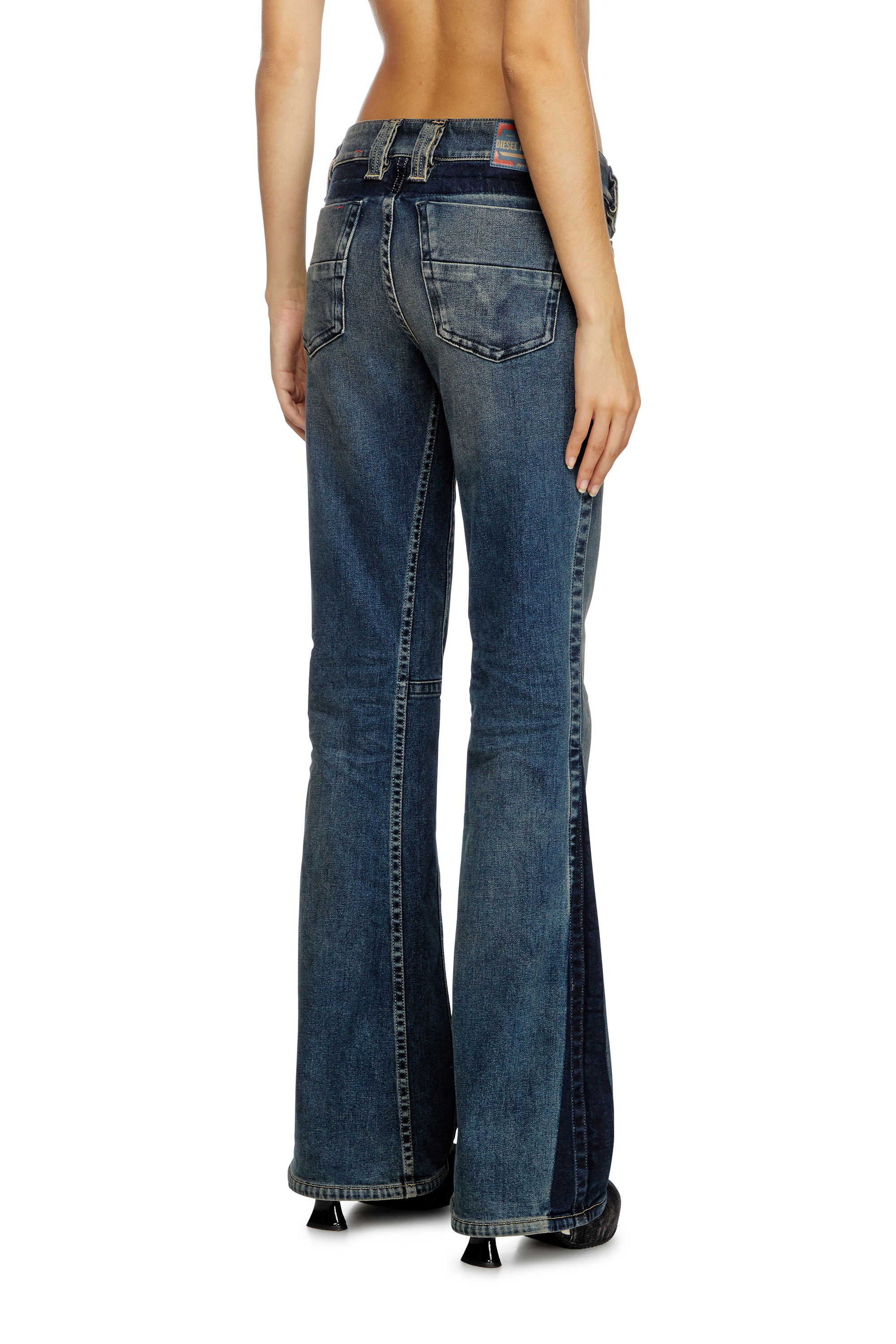 Diesel - Bootcut Jeans D-Resh 09J06 Mujer, Azul medio - 4