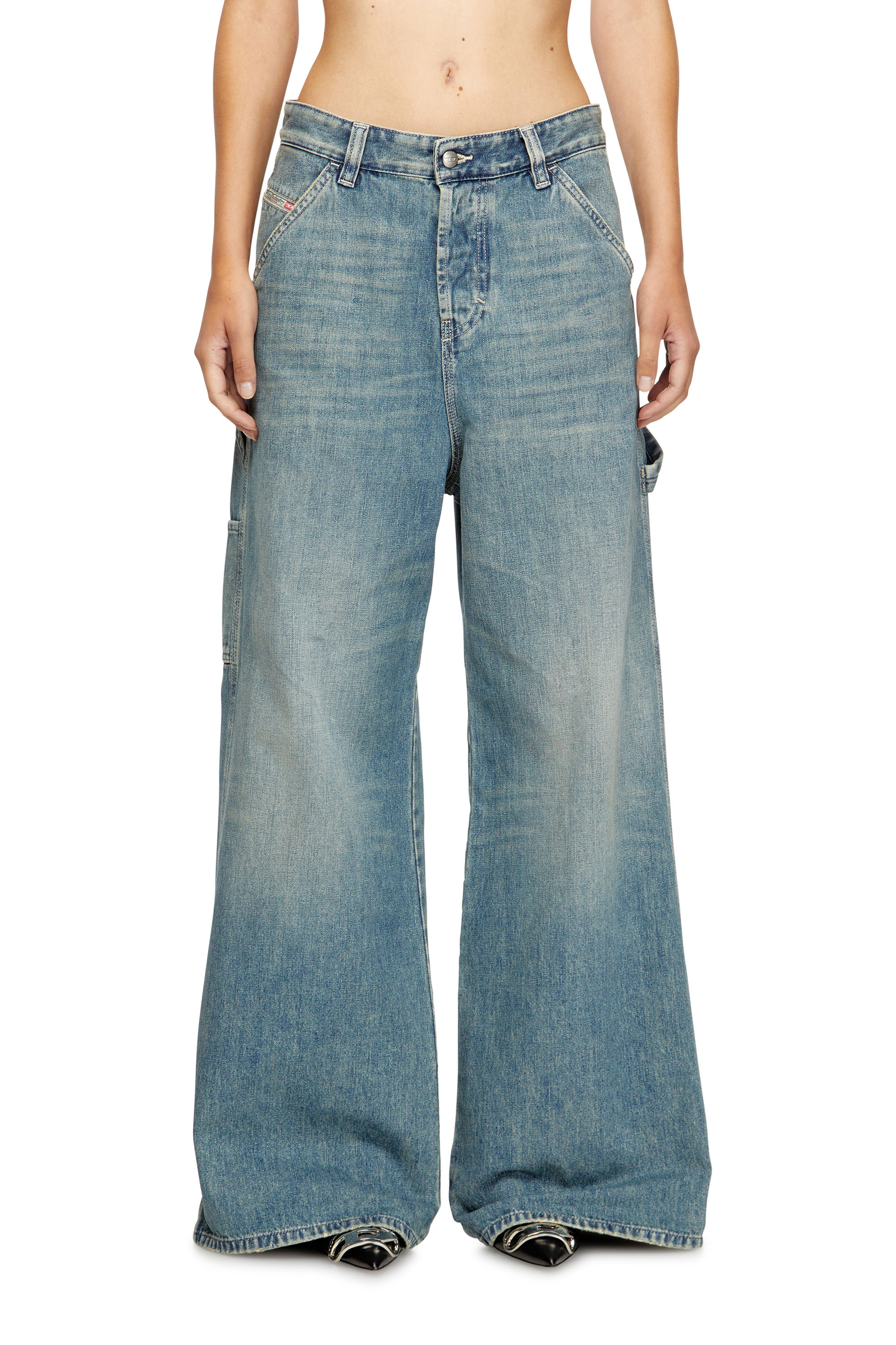 Relaxed Jeans 1996 D-Sire 068SK, Azul Claro Diesel - Relaxed Jeans 1996 D-Sire 068SK Mujer, Azul Claro - 3