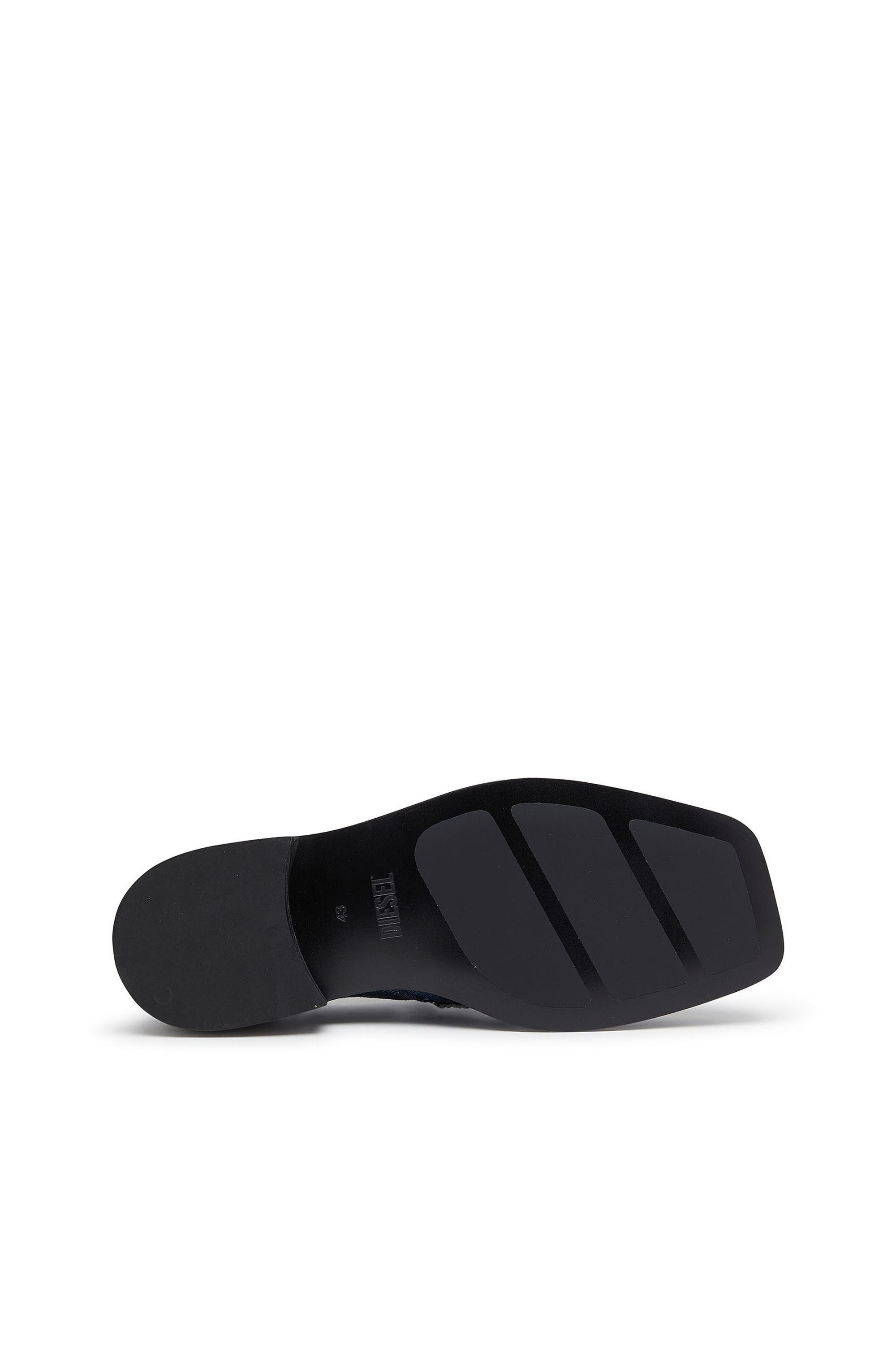 Diesel - D-AMBER LOAFER, D-Amber - Mocasines tipo penny en denim desflecado Hombre in Azul marino - 4