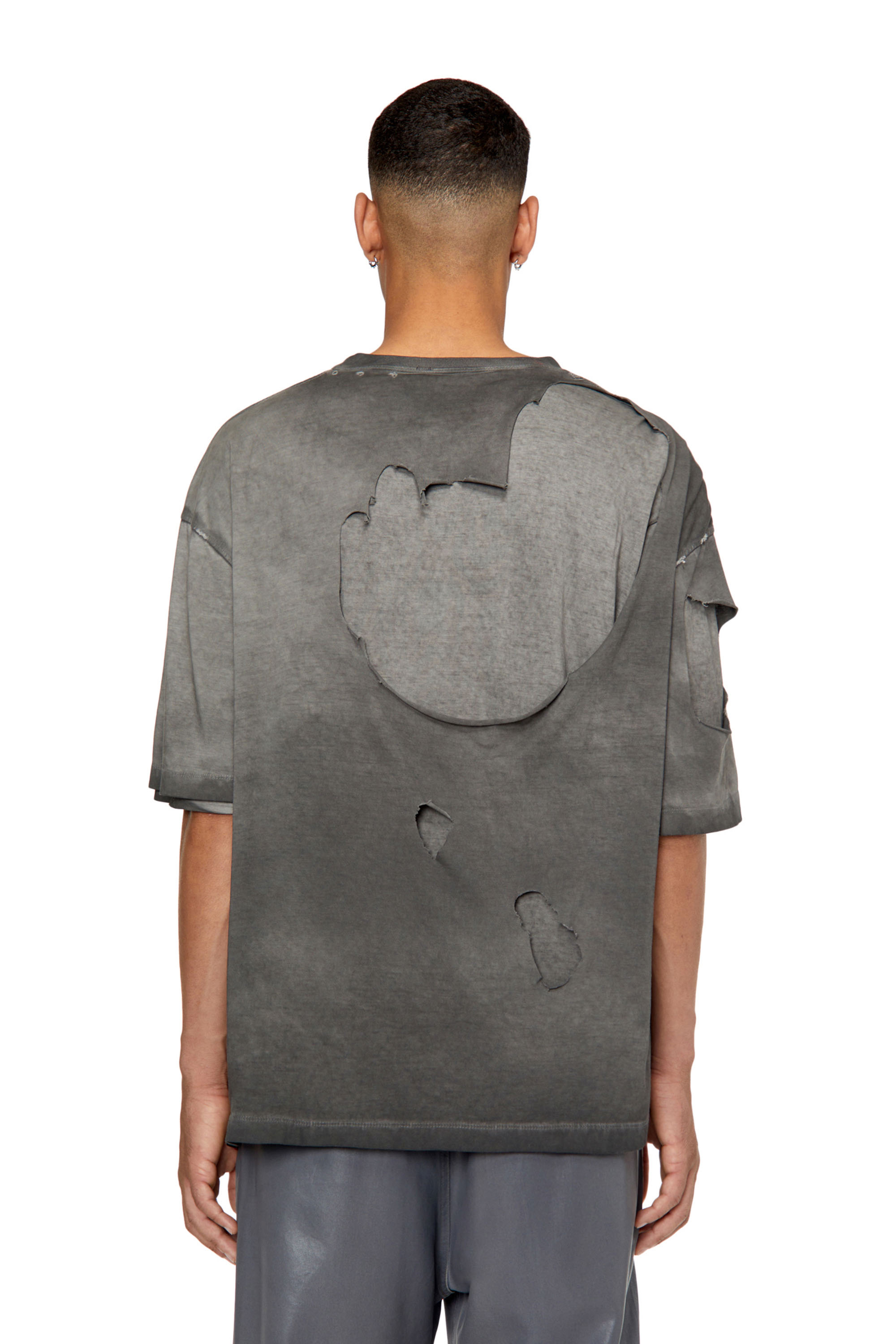 Diesel - T-ASHY, Gris oscuro - Image 4