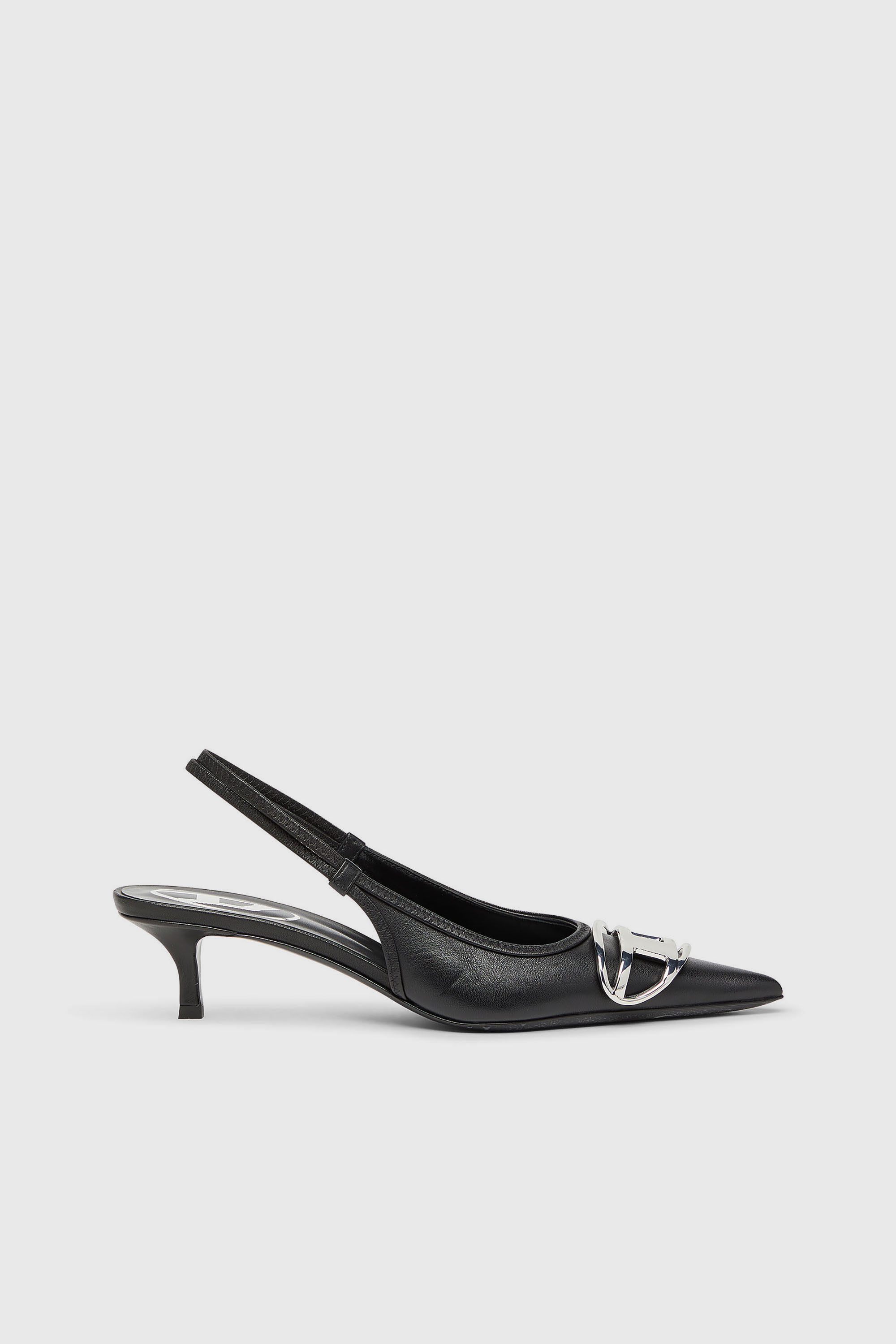 Diesel - D-VENUS SB 40, D-Venus-Zapatos de sal&oacute;n slingback en cuero napa Mujer in Negro - 1