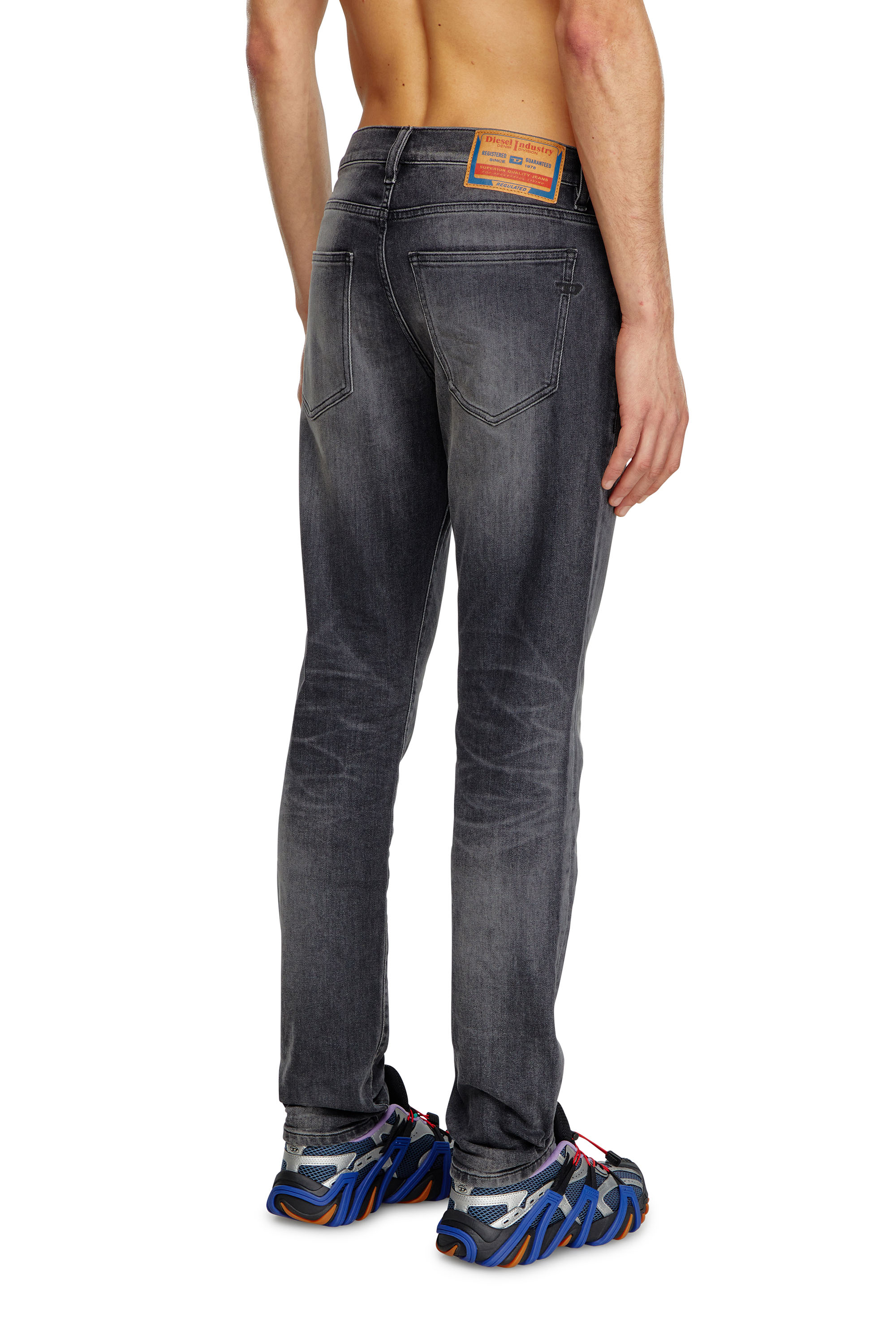 Diesel - Slim Jeans 2019 D-Strukt 09J52, Negro/Gris oscuro - Image 4