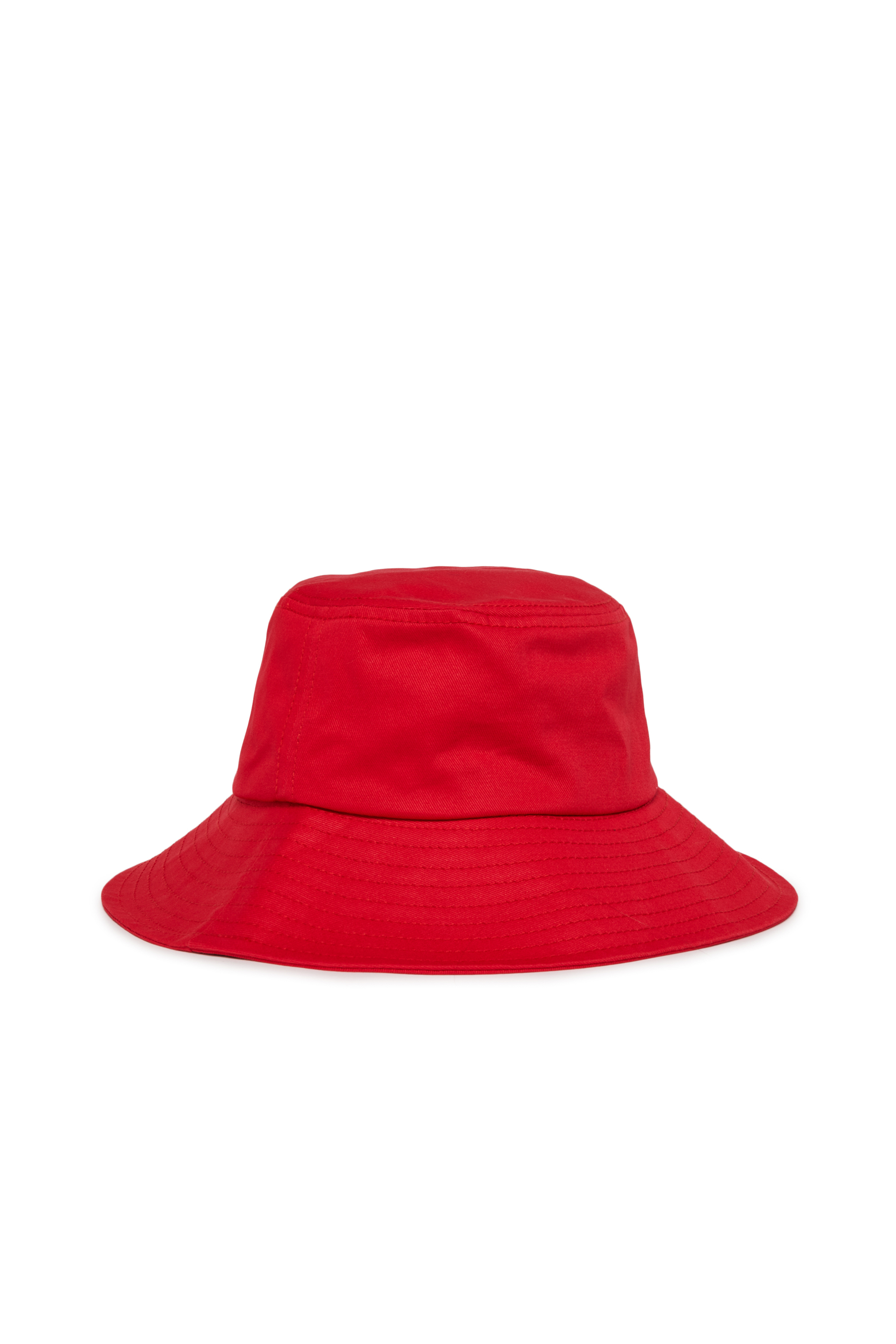 Diesel - FCURTY, Sombrero tipo bucket de algod&oacute;n con ala ancha Mujer in Rojo - 2
