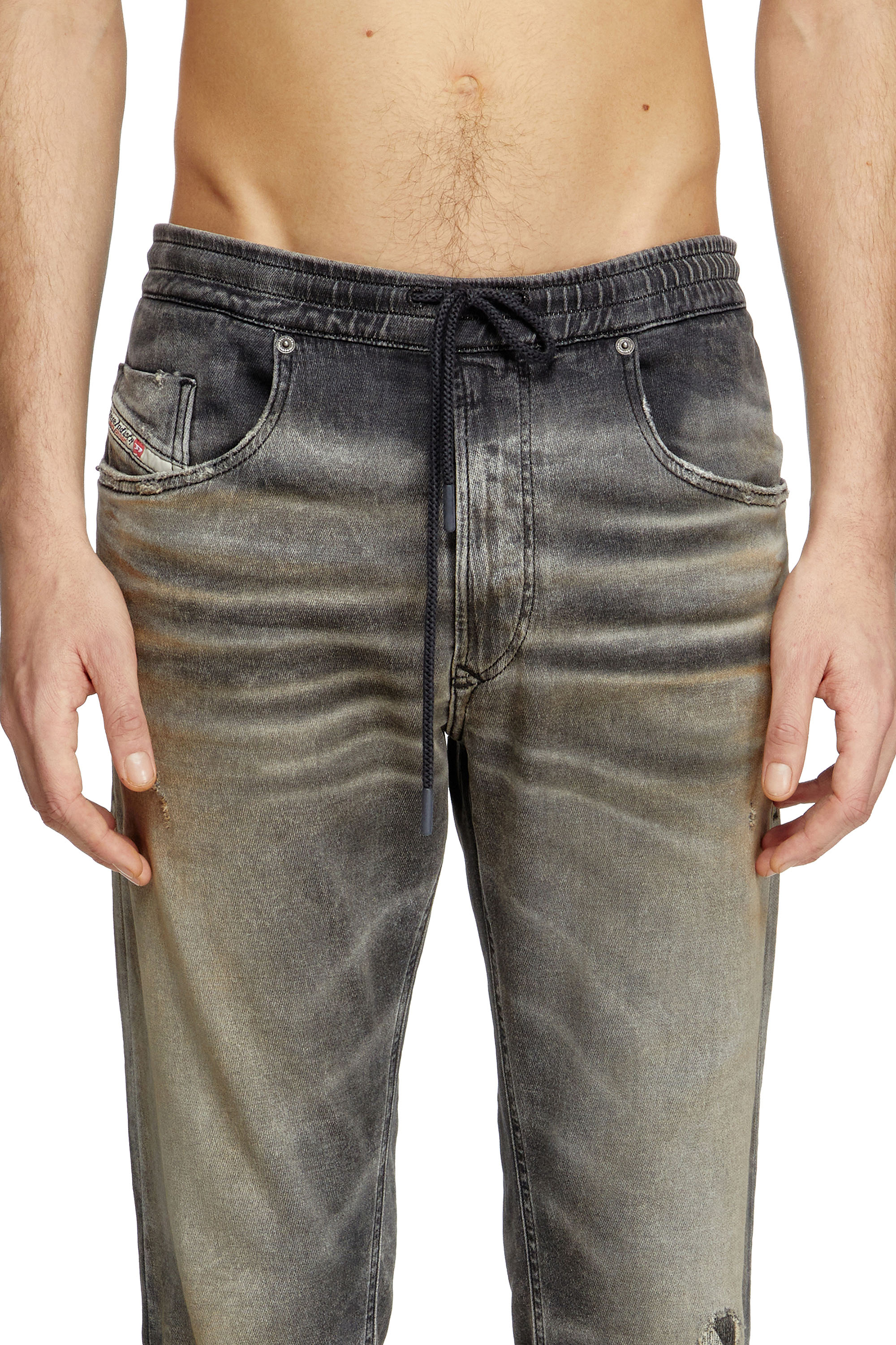 Diesel - Regular 2030 D-Krooley Joggjeans® 068PG Hombre, Gris Claro - 5