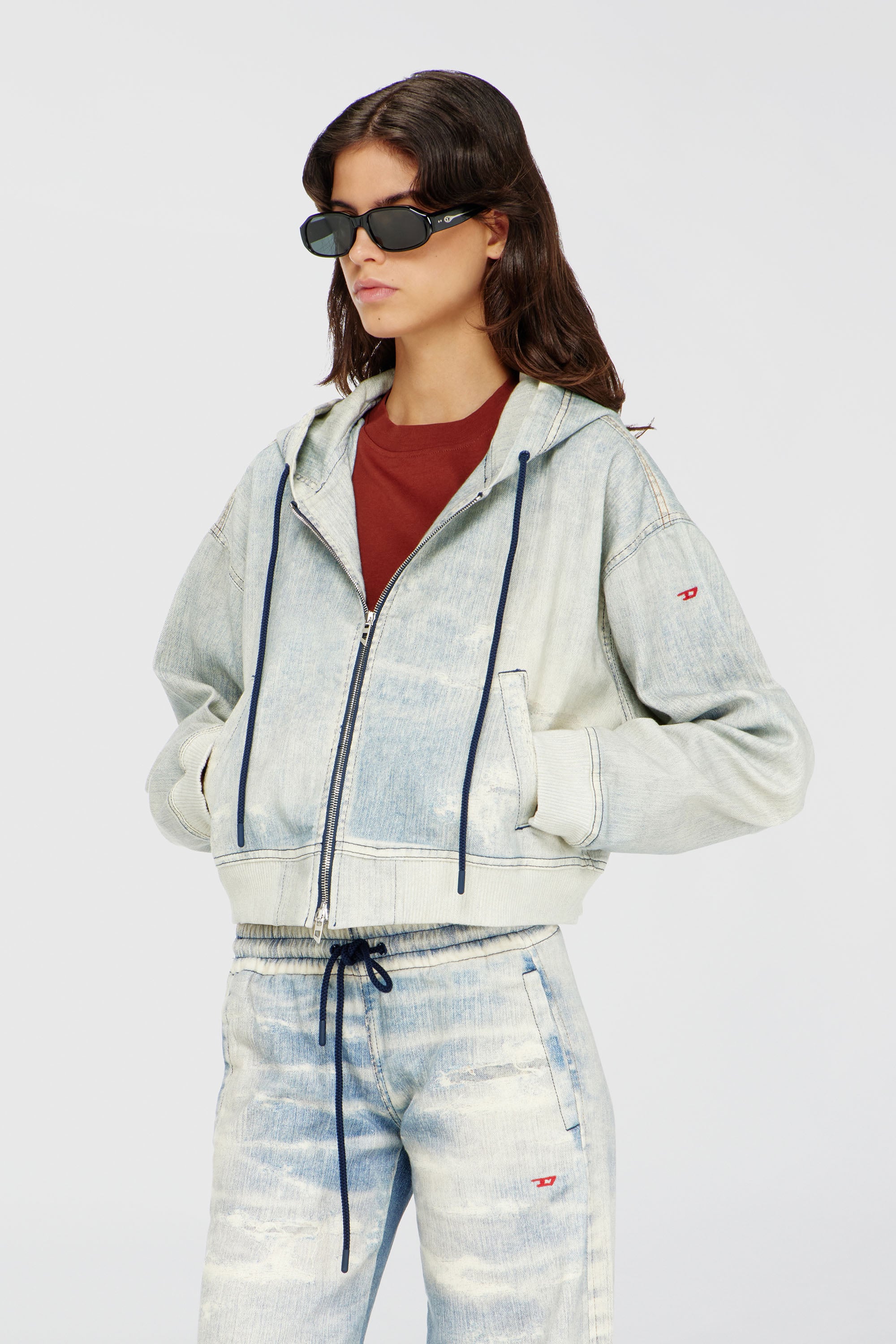 DE-GIRI-CROP JOGG, Azul Claro