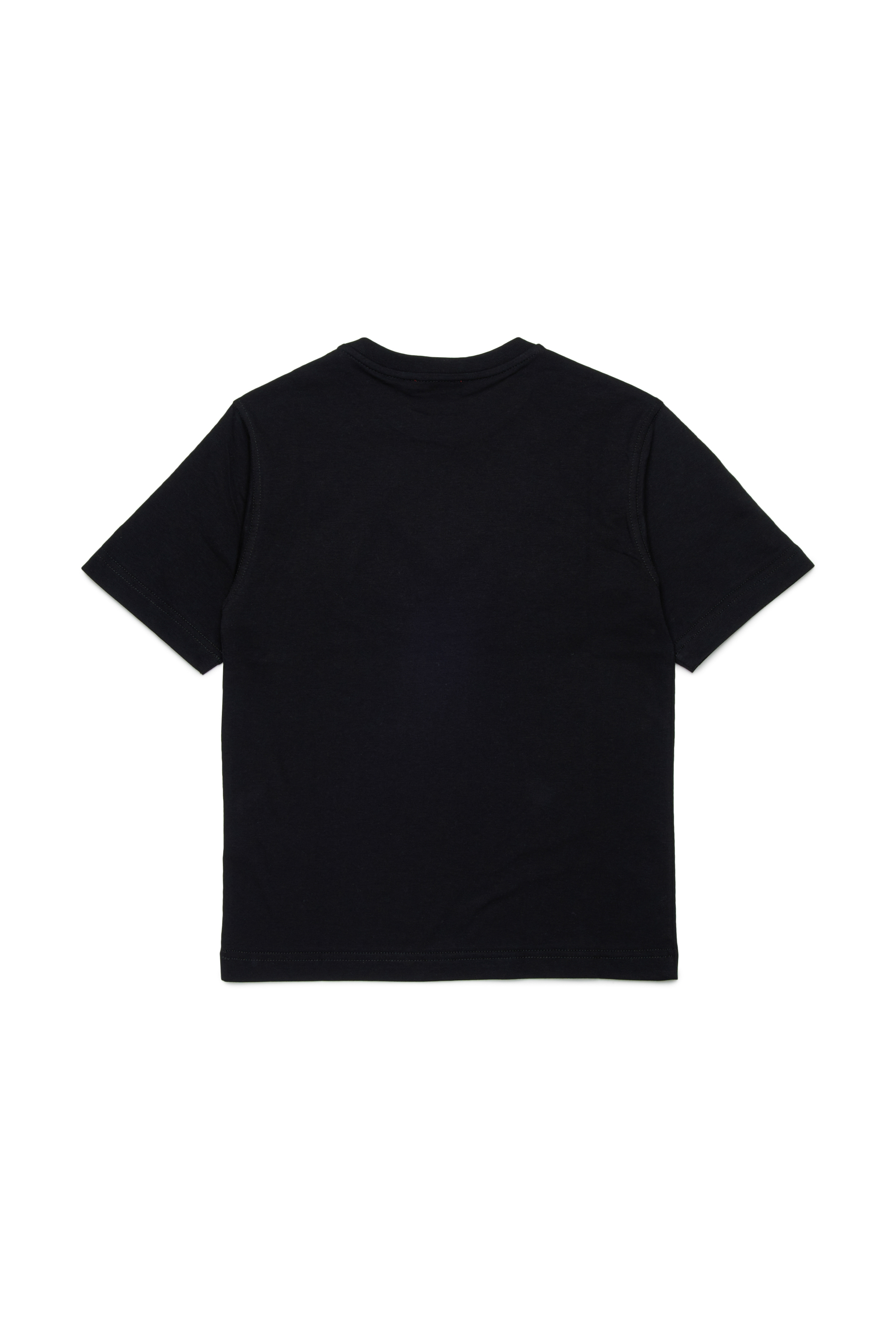 Diesel - TBOXT OVER, Camiseta con logotipos superpuestos Hombre in Negro - 2