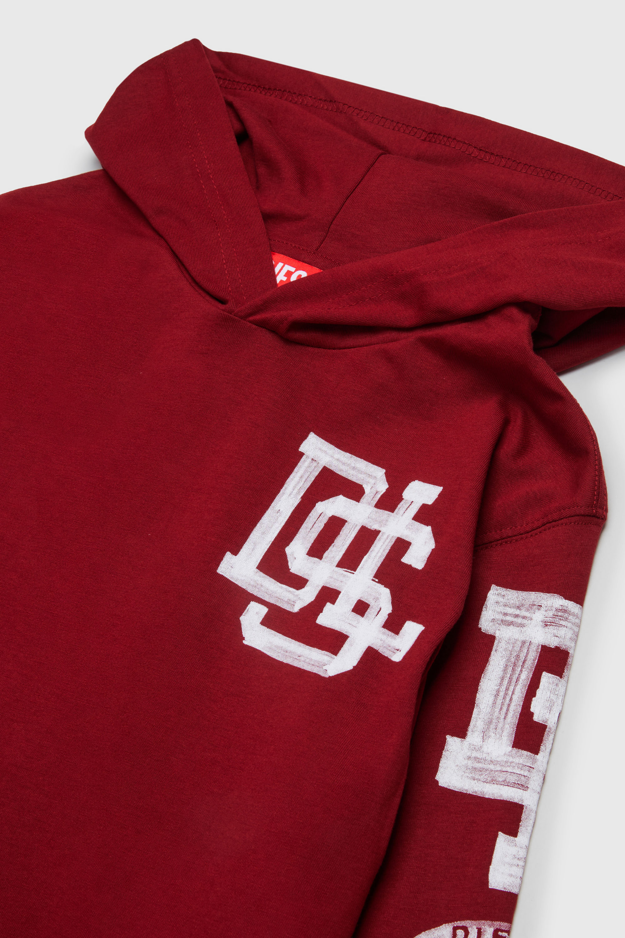 Diesel - TBUNDY OVER, Camiseta de manga larga con capucha y gr&aacute;ficos varsity Hombre in ToBeDefined - 3