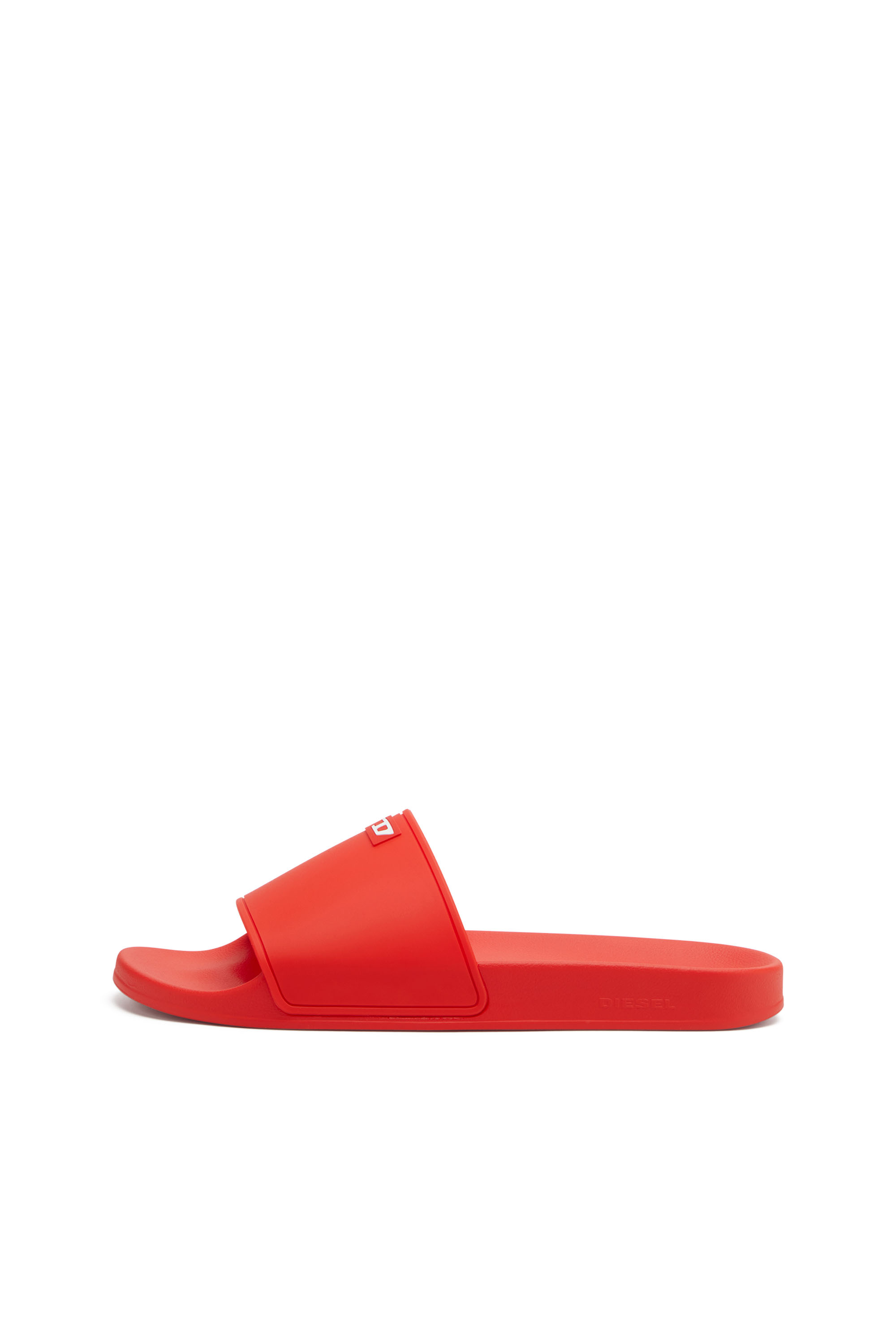 Diesel - SA-SWIM, Sa-Swim-Chanclas de piscina de goma con logotipo D Hombre in Rojo - 7