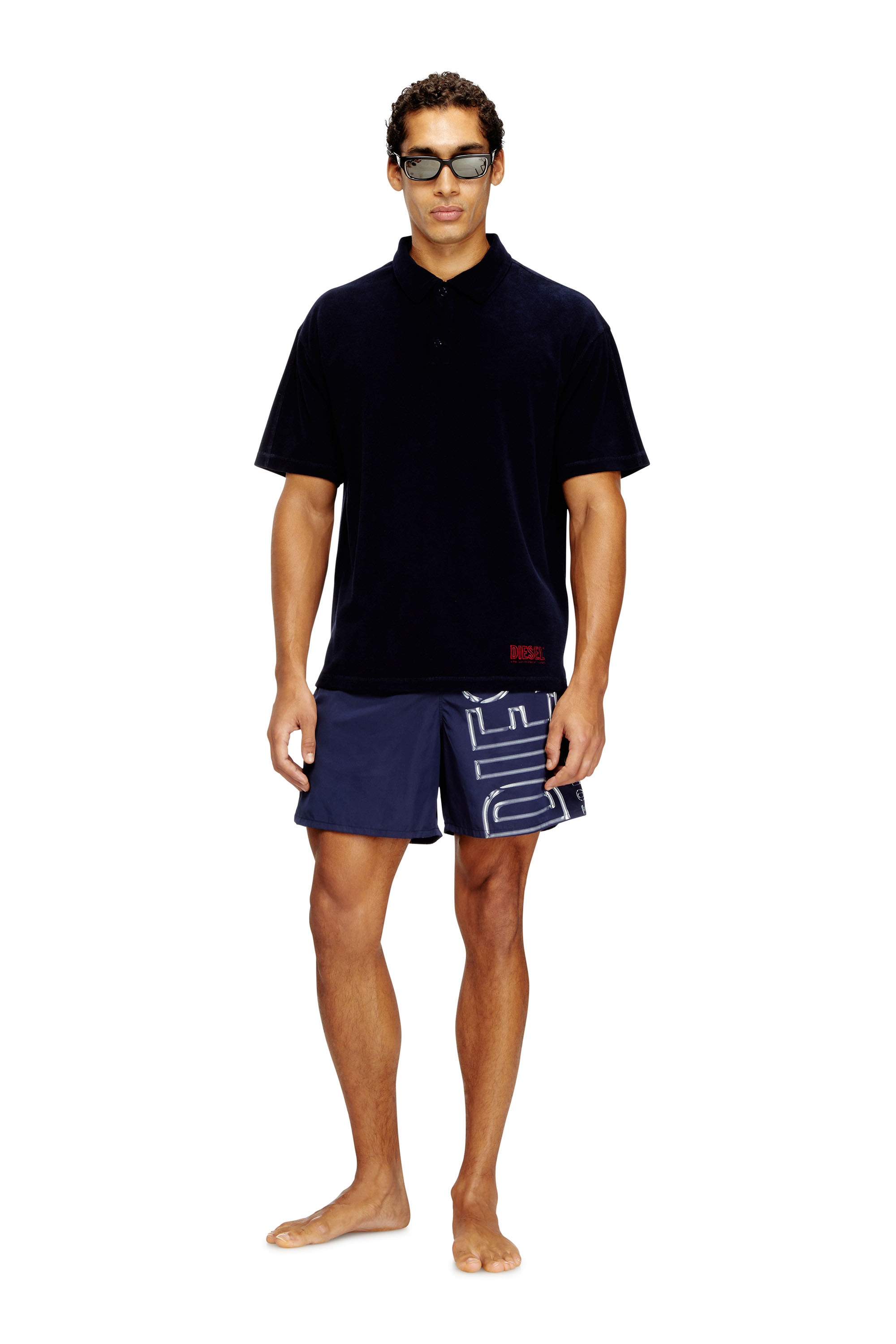 Diesel - JOSHUA-D-CORE, Polo de algodón tipo toalla Hombre in ToBeDefined - 2