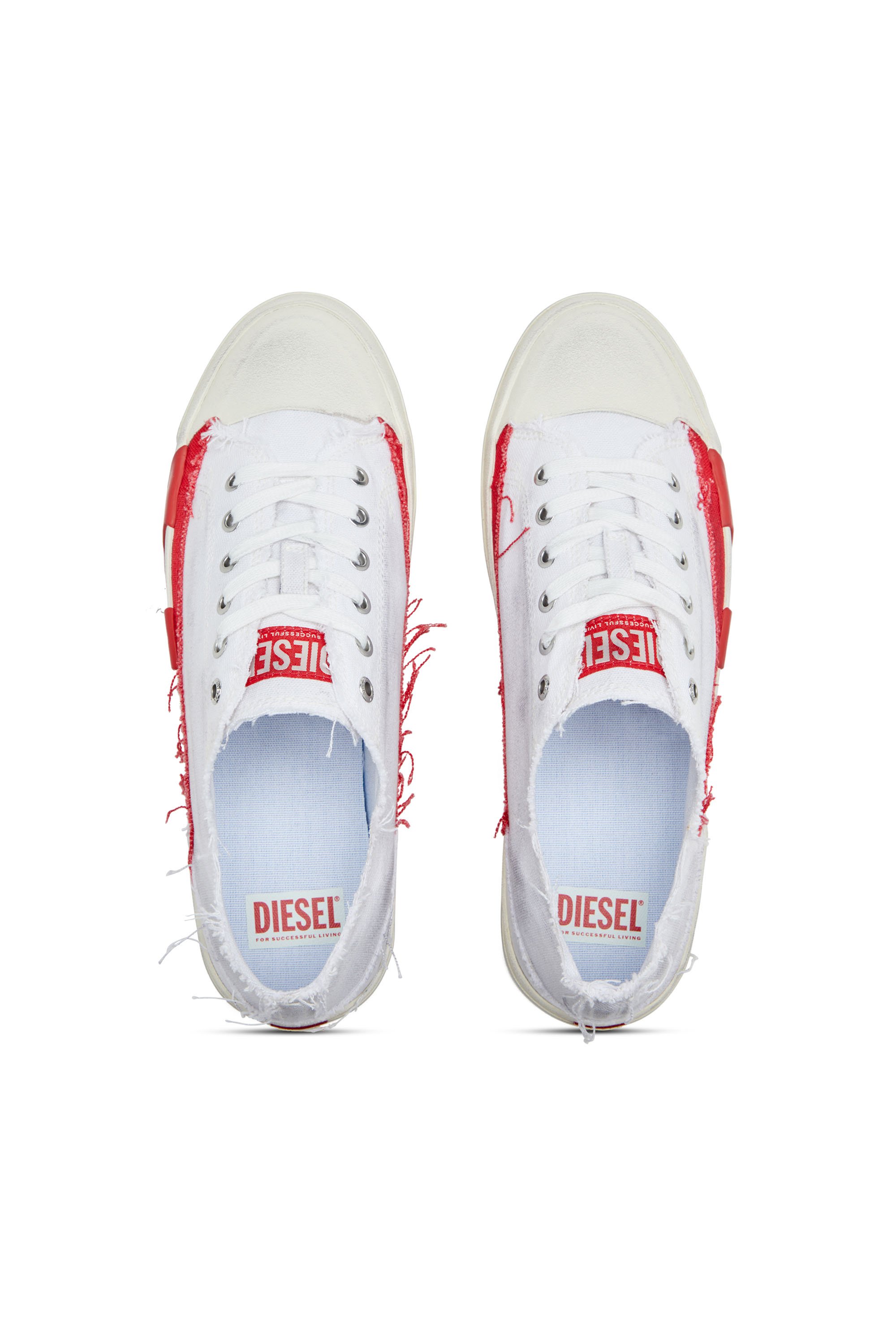 Diesel - S-D-VERSE LOW, S-D-Verse-Deportivas de lona con efecto desgastado Hombre in Multicolor - 5