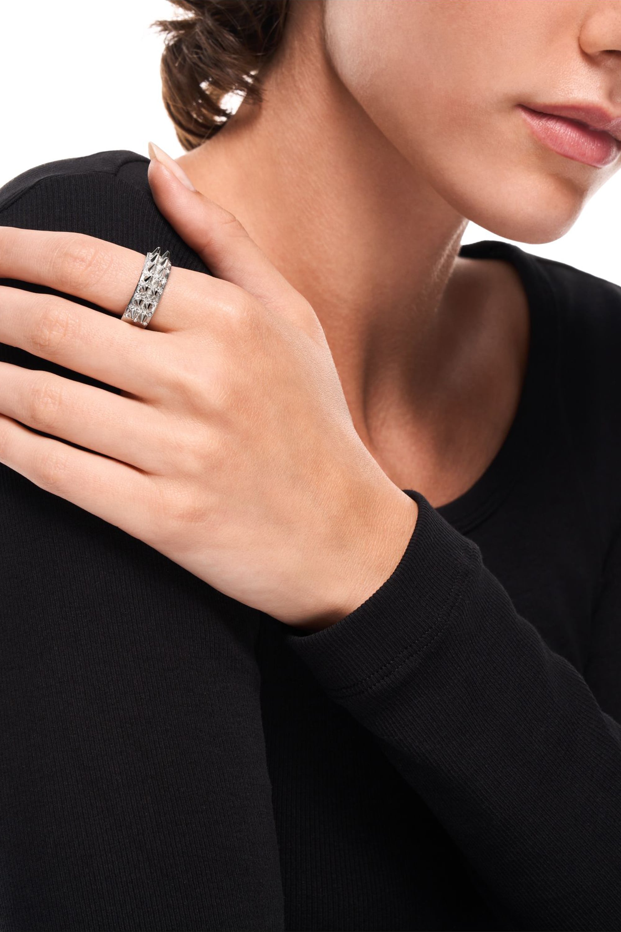 Diesel - DX1723040, Anillo tipo banda de acero inoxidable Unisex in Plateado - 4
