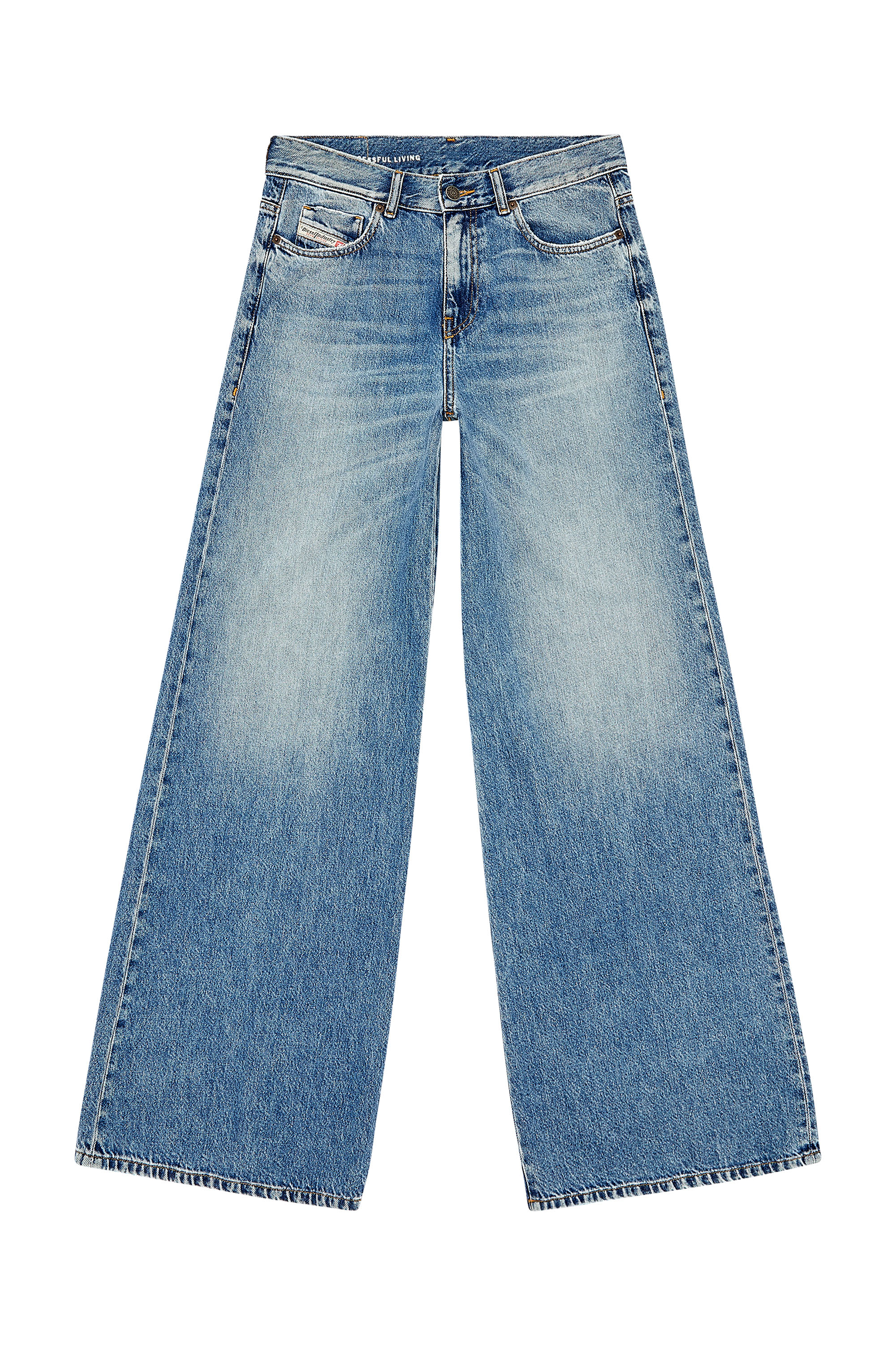 Diesel - Flare Jeans 1978 D-Akemi 09H95 Mujer, Azul medio - 2