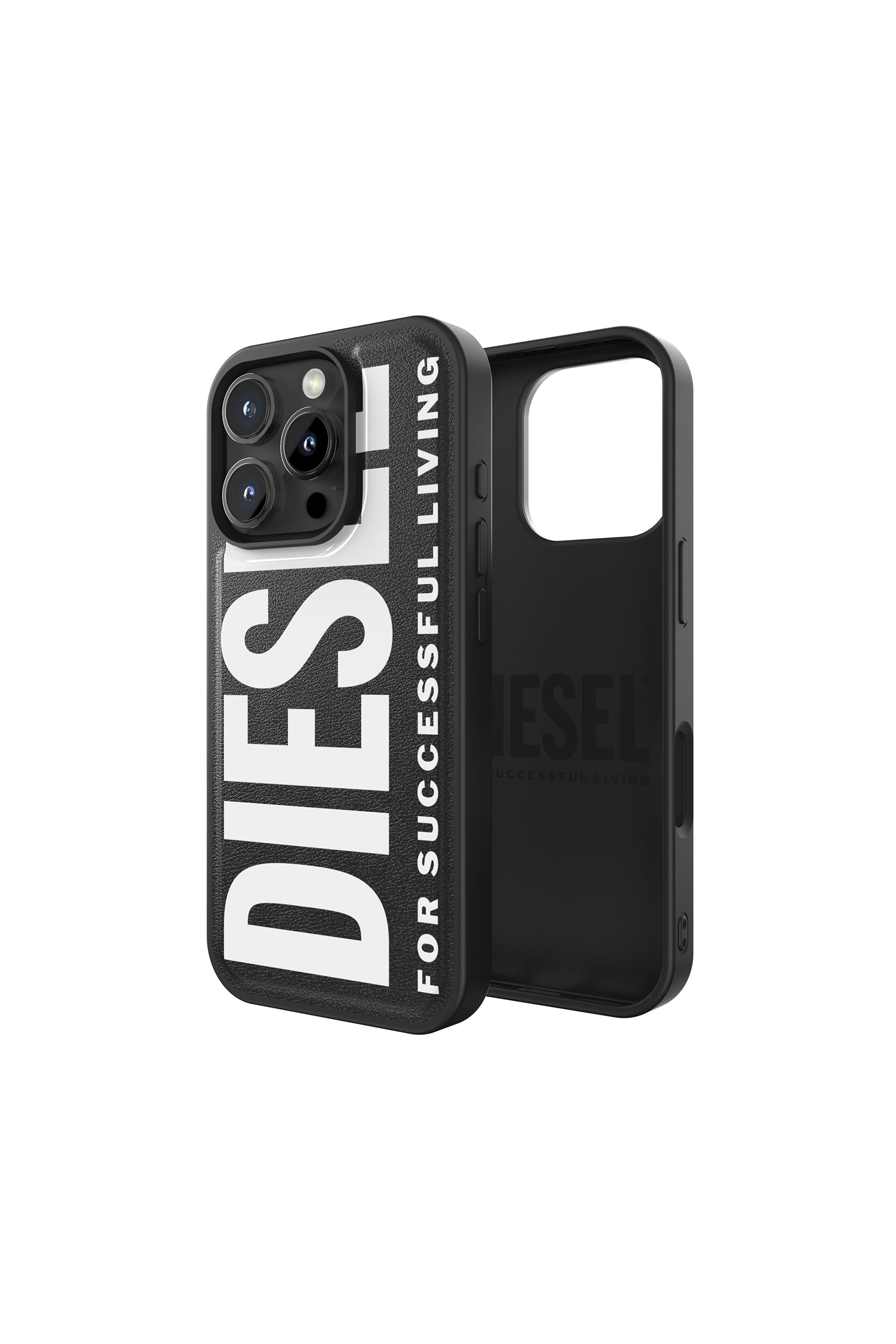 Diesel - 60128 MOULDED CASE, Funda moldeada con Magsafe para iP 16 Pro Unisex in Negro - 1