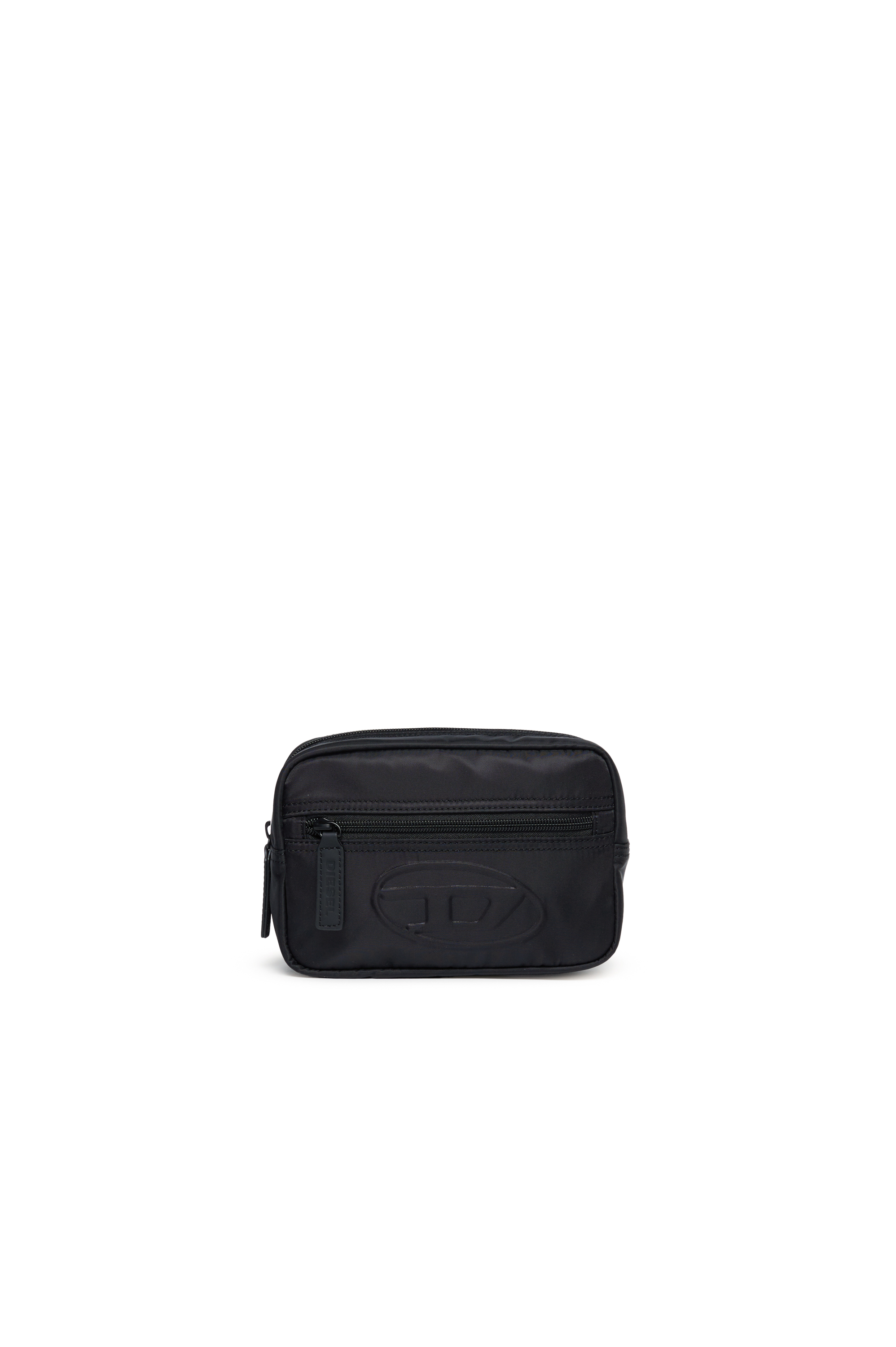 Diesel - WDEMBOSSED, Riñonera de nailon con el logotipo en relieve Unisex in Negro - 1