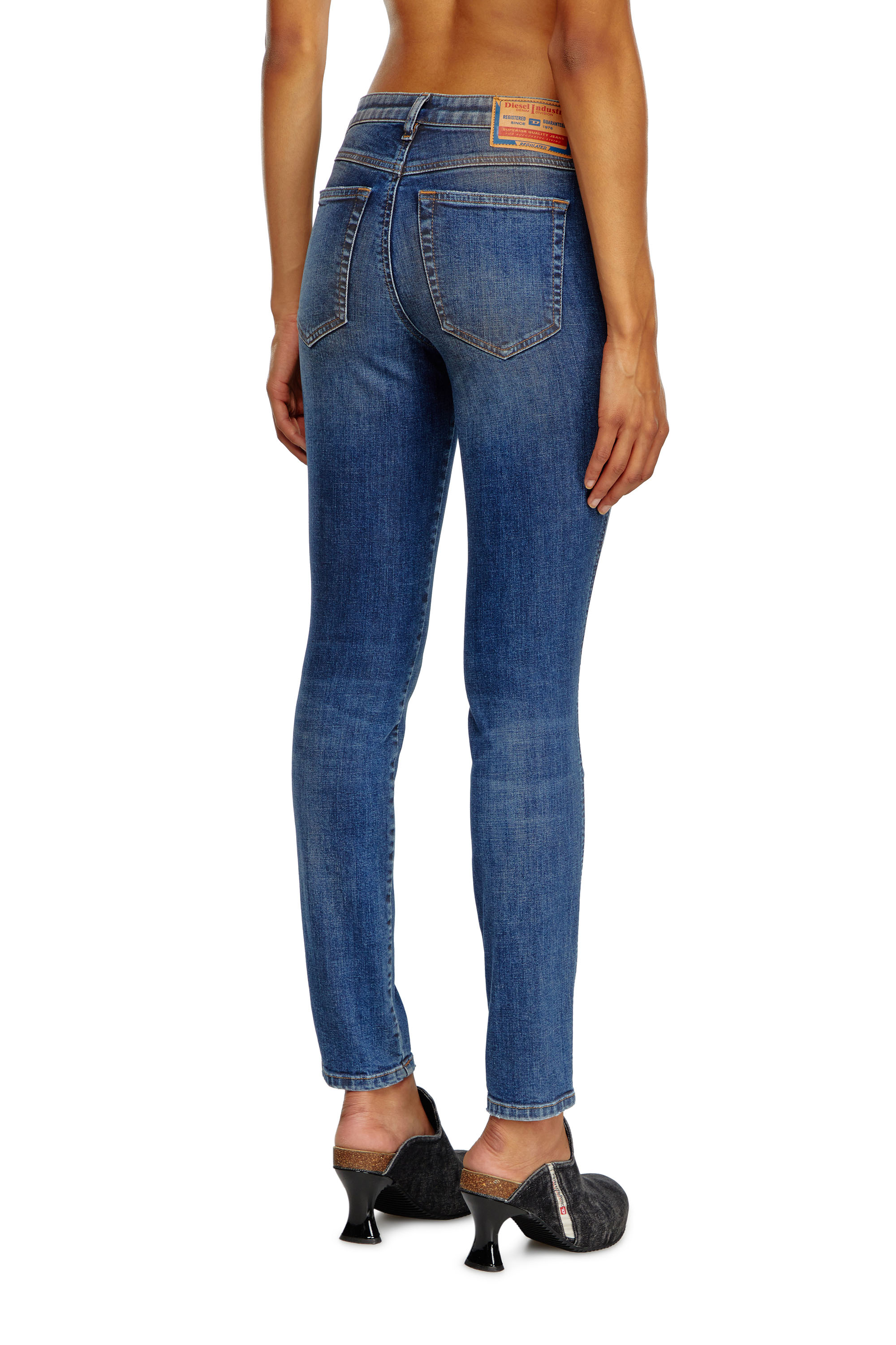 Diesel - Skinny Jeans 2015 Babhila 09J32, Mujer Skinny Jeans - 2015 Babhila in Azul marino - Image 3