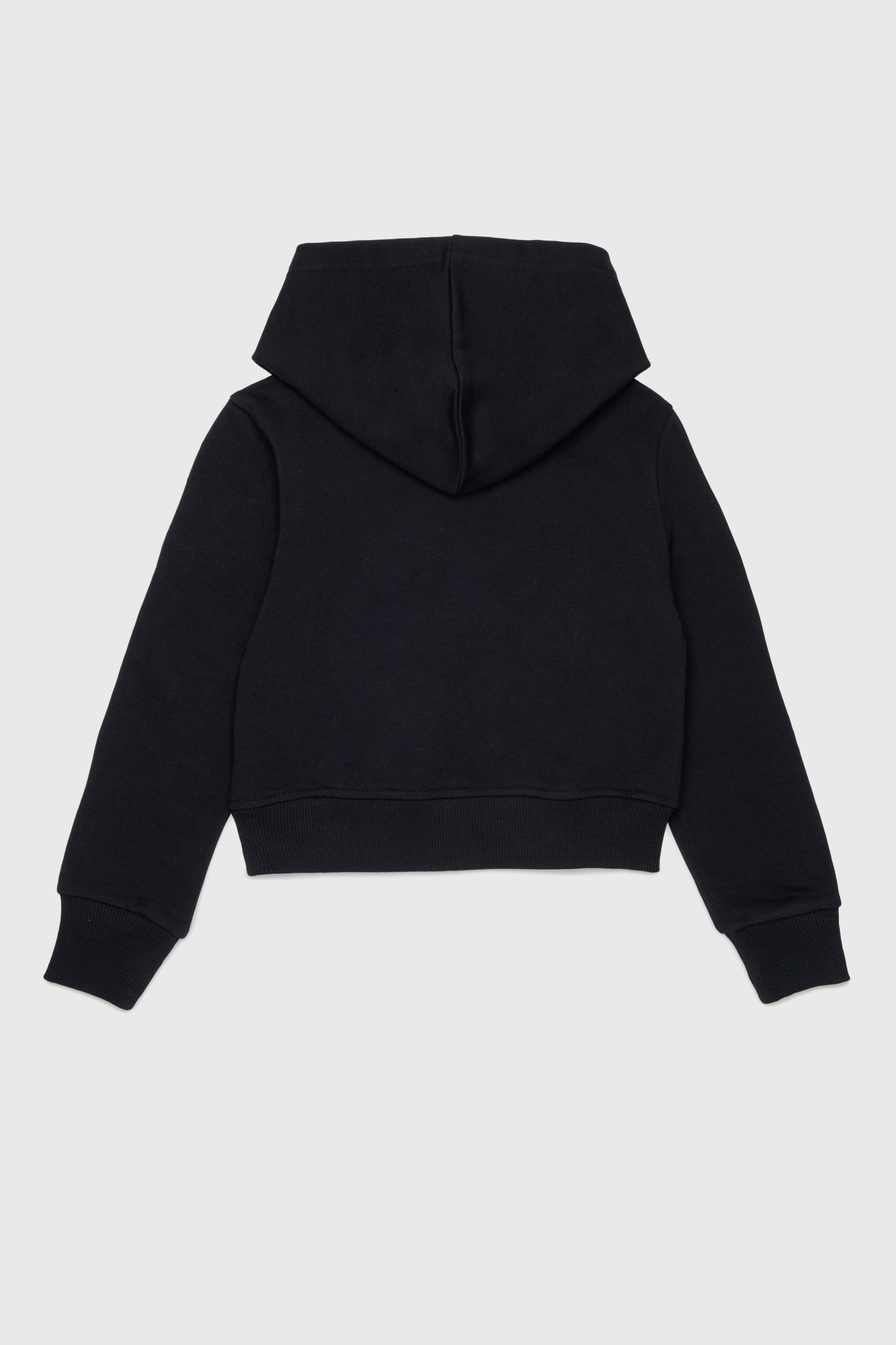 Diesel - SPALLYHOOD, Woman's Hoodie with sequin logo in Black - 2