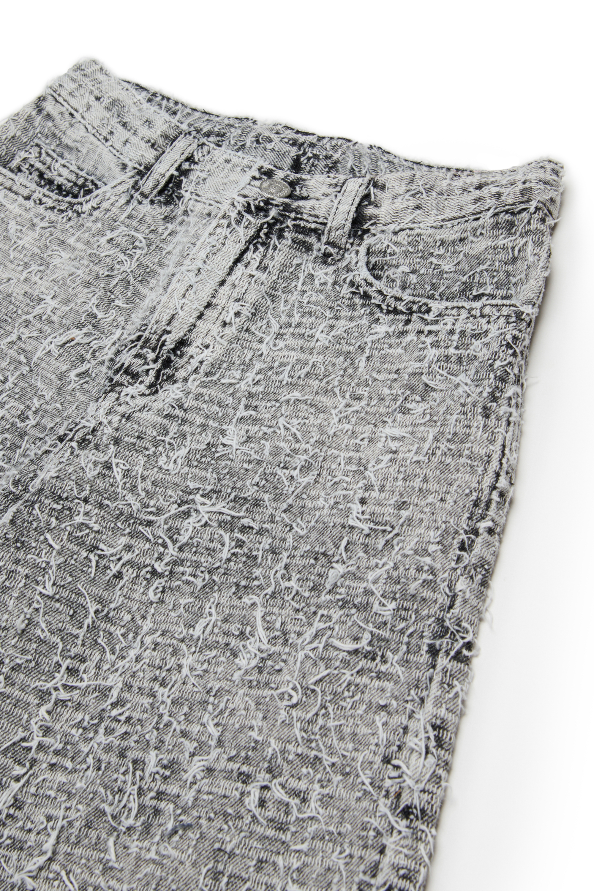 Diesel - D-ARGJX-SHORT-J, Shorts vaqueros con acabado texturizado Mujer in Gris - 3