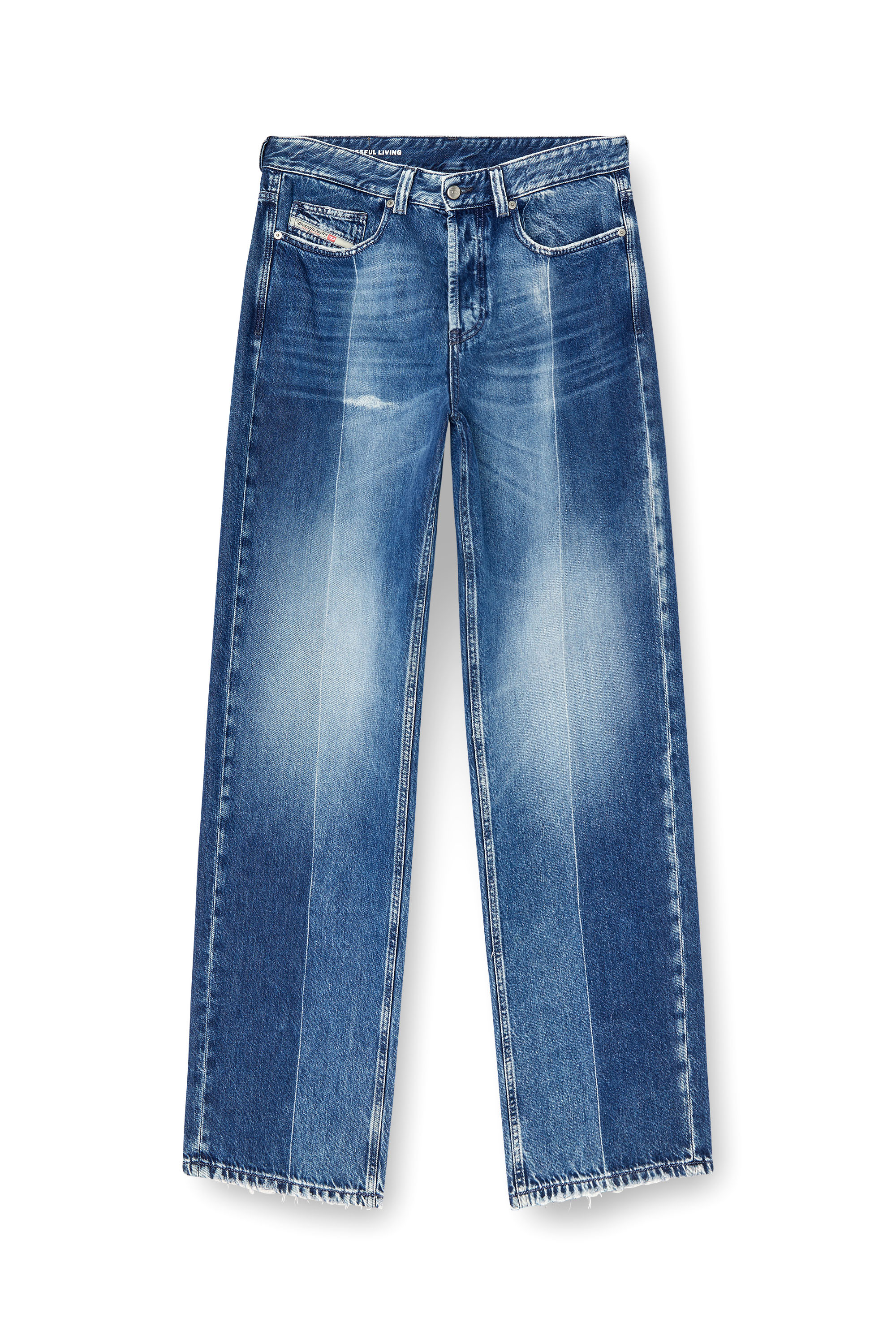 Diesel - Relaxed Jeans 2001 D-Macro 09L48 Hombre, Azul medio - 3