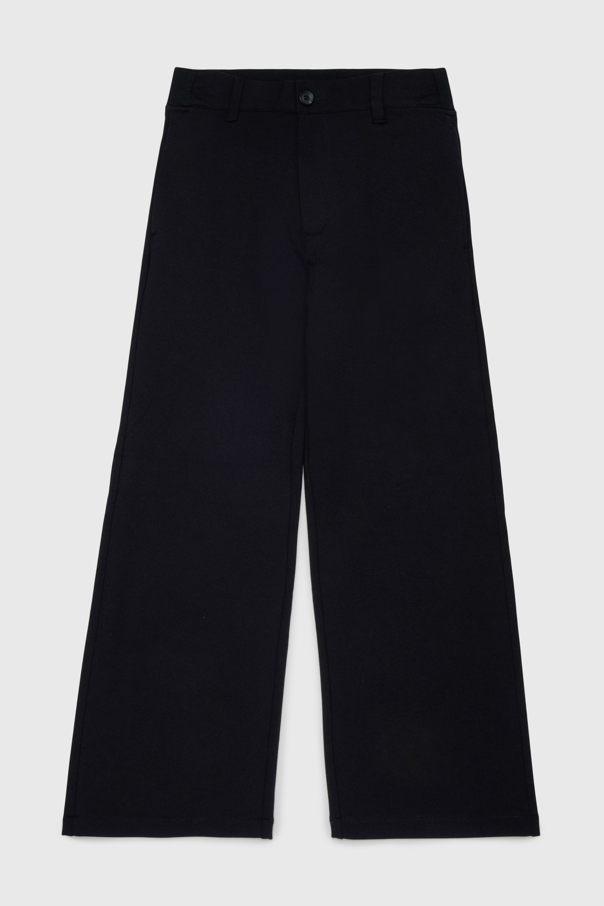 Diesel - PREBBY, Pantal&oacute;n wide-leg en tejido stretch compacto Hombre in Negro - 1
