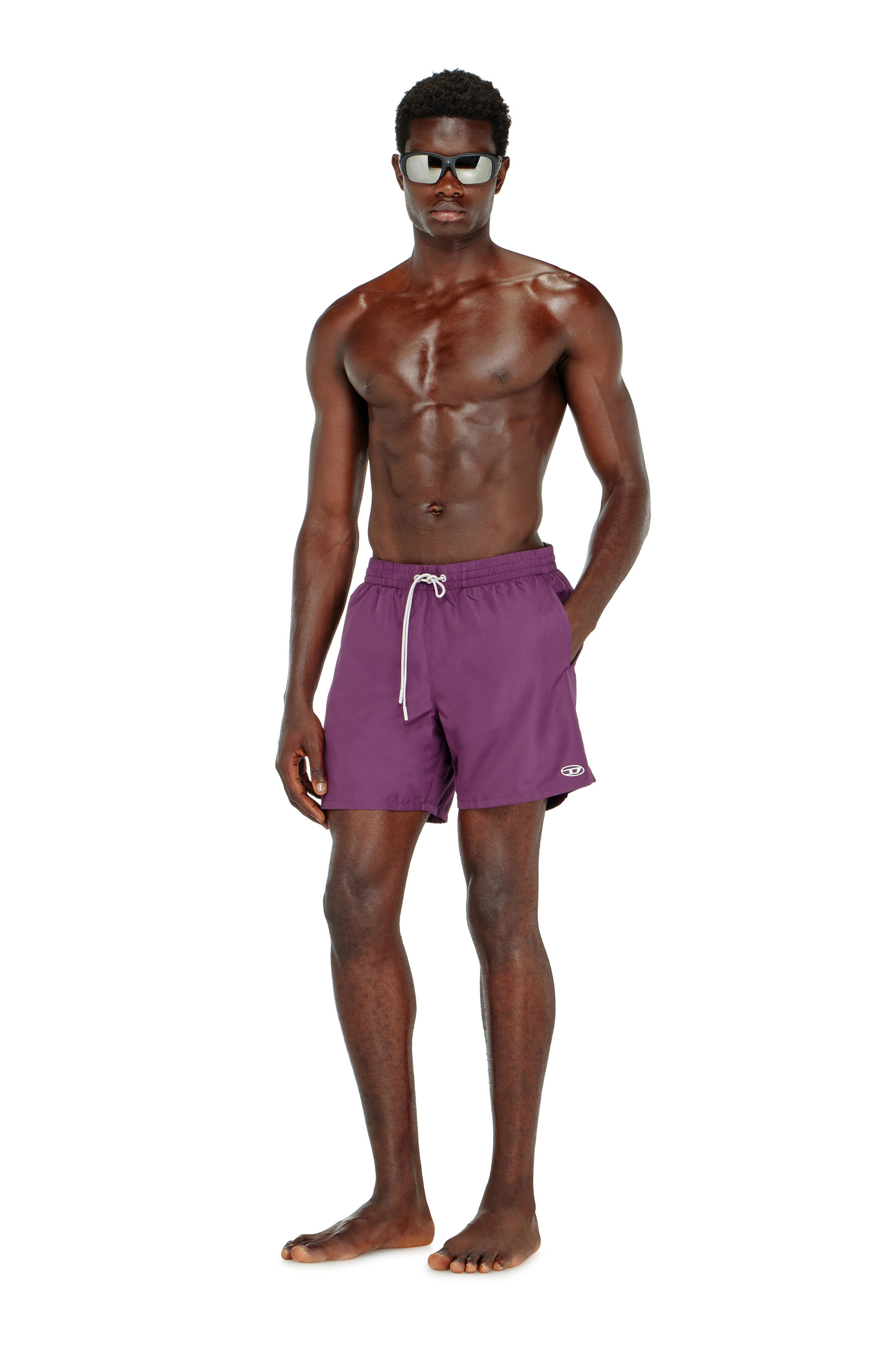 Diesel - GEORGE-41-UTLT, Ba&ntilde;ador con logo Oval D met&aacute;lico Hombre in ToBeDefined - 2