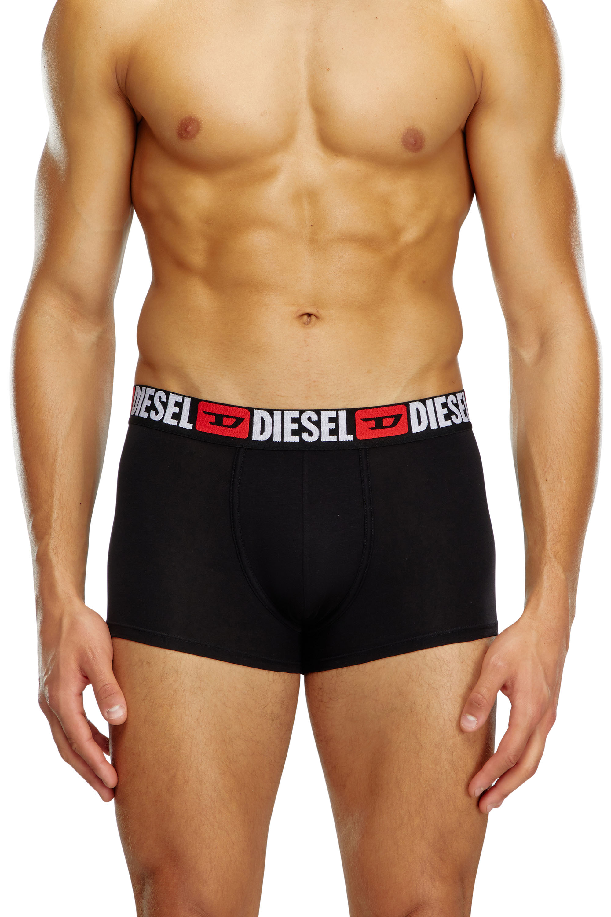 Diesel - UMBX-DAMIENTHREEPACK, Hombre Set de tres calzoncillos bóxer con logotipo en la cintura in Negro - Image 2