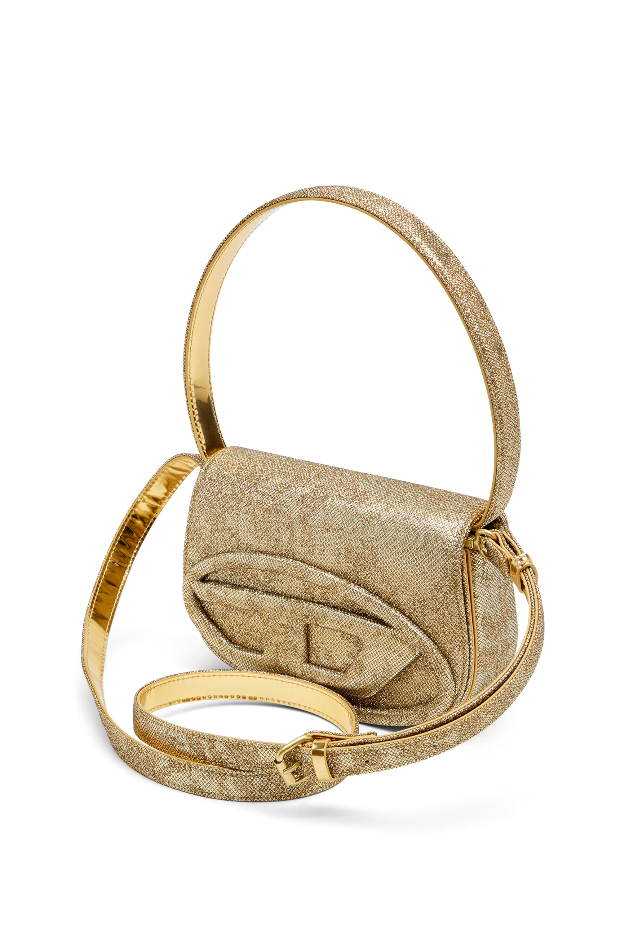 Diesel - 1DR, 1DR-Bolso 1DR icónico de lurex de camuflaje brillante Mujer in Dorado - 5