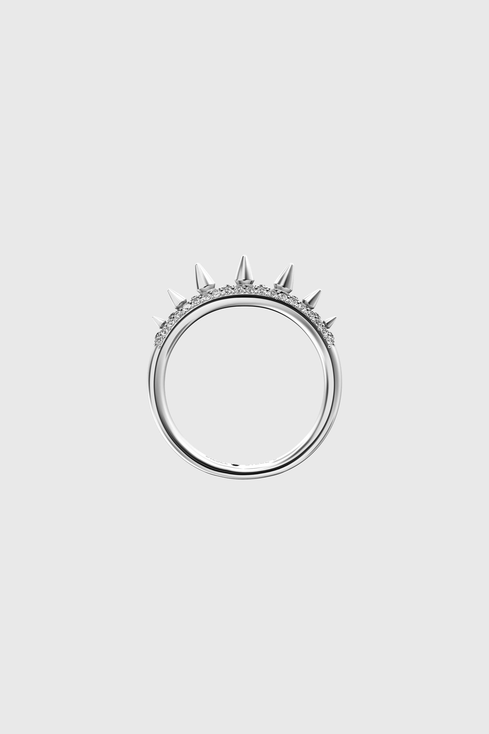 Diesel - DX1729040, Anillo tipo banda de acero inoxidable Unisex in Plateado - 4