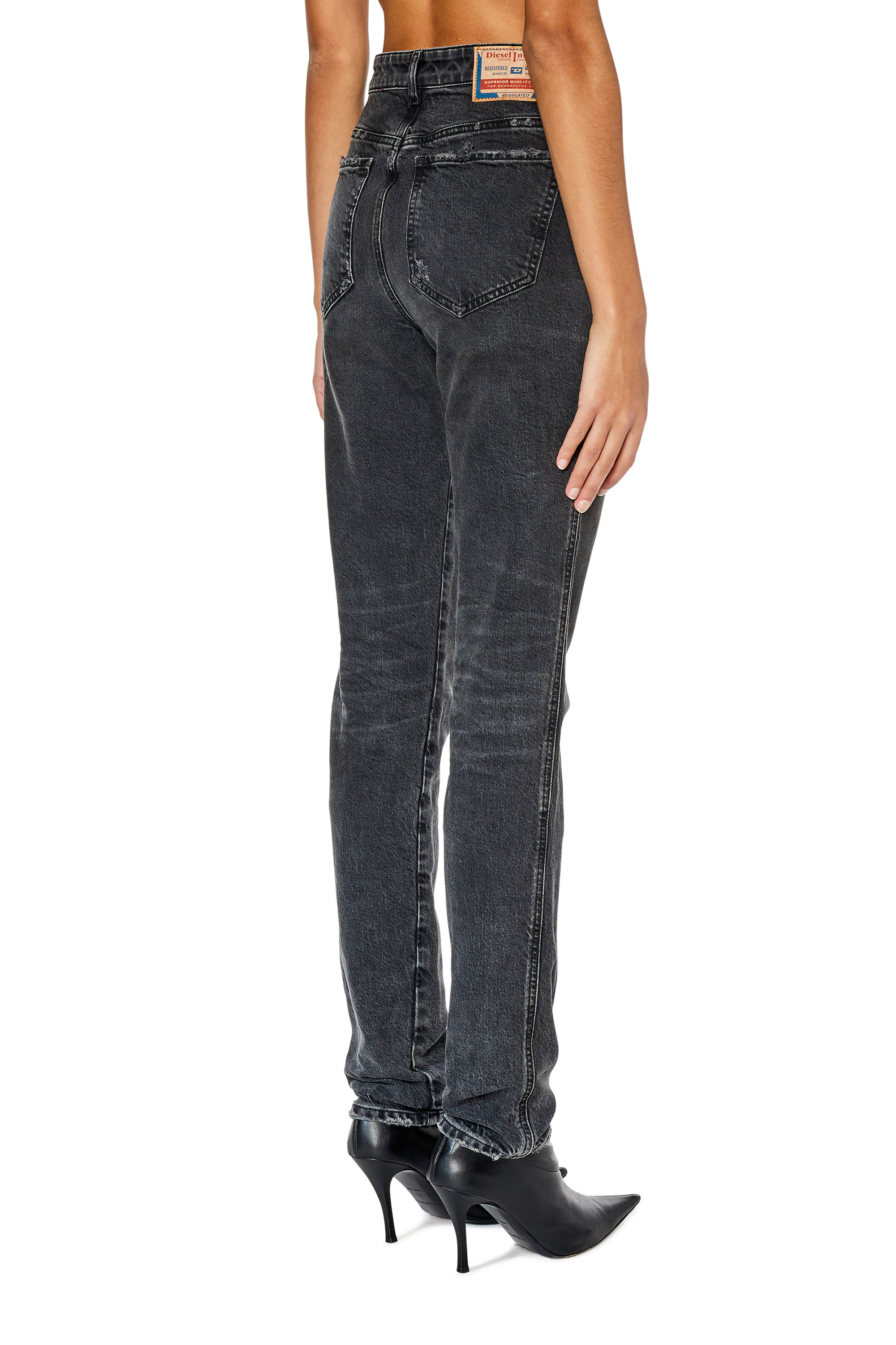 Diesel - 1994 09E78 Straight Jeans, Negro/Gris oscuro - Image 2