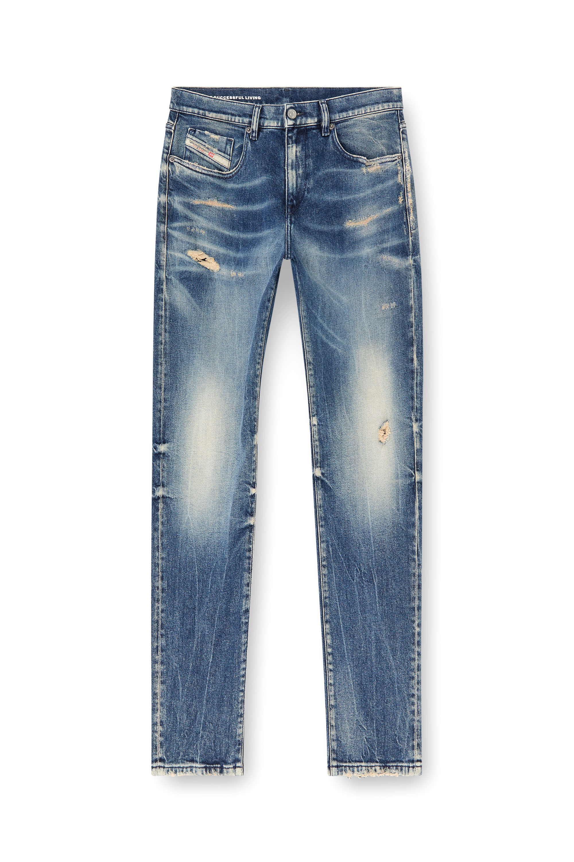 Diesel - Slim Jeans 2019 D-Strukt 007Y6 Hombre, Azul Oscuro - 3