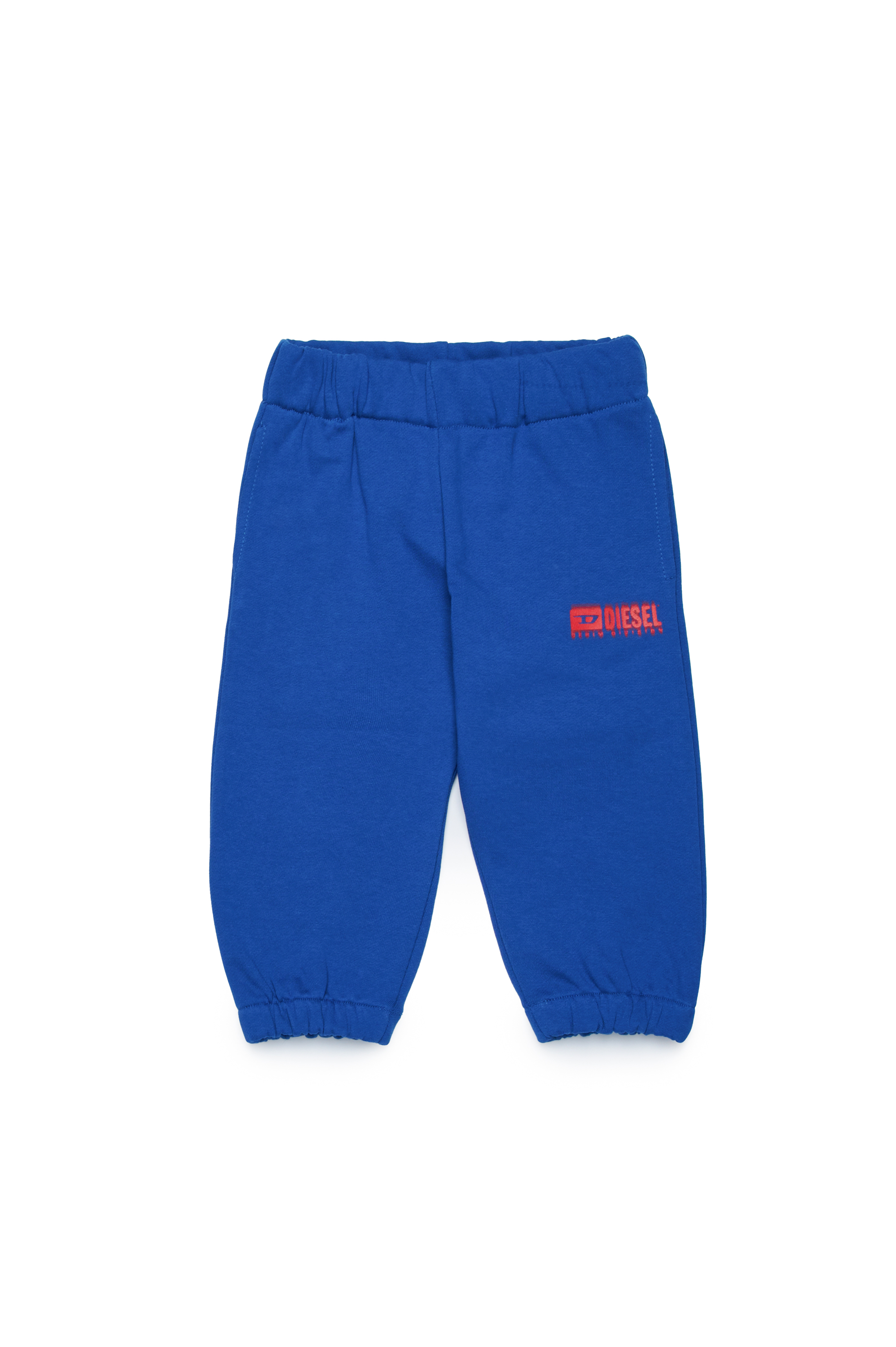 Diesel - PBASEB, Unisex Pantalones deportivos con logotipo manchado in Azul marino - Image 1
